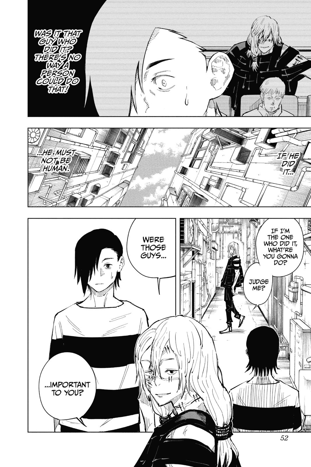 Jujutsu Kaisen Manga Chapter 19 page 6 - Young Fish and Reverse Punishment scene