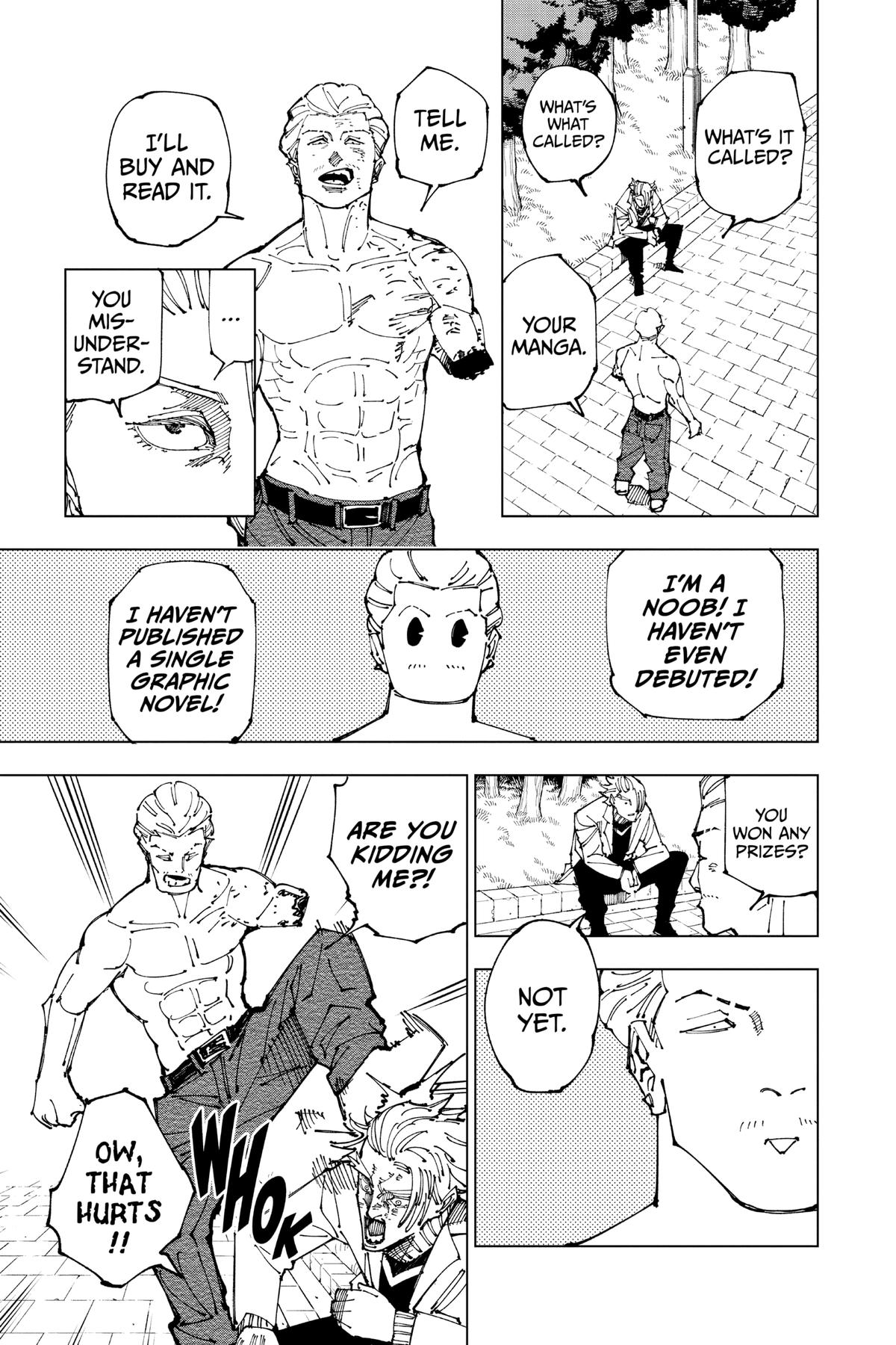 Jujutsu Kaisen Manga Chapter 190 page 11 - Tokyo No. 2 Colony, Part 9 scene