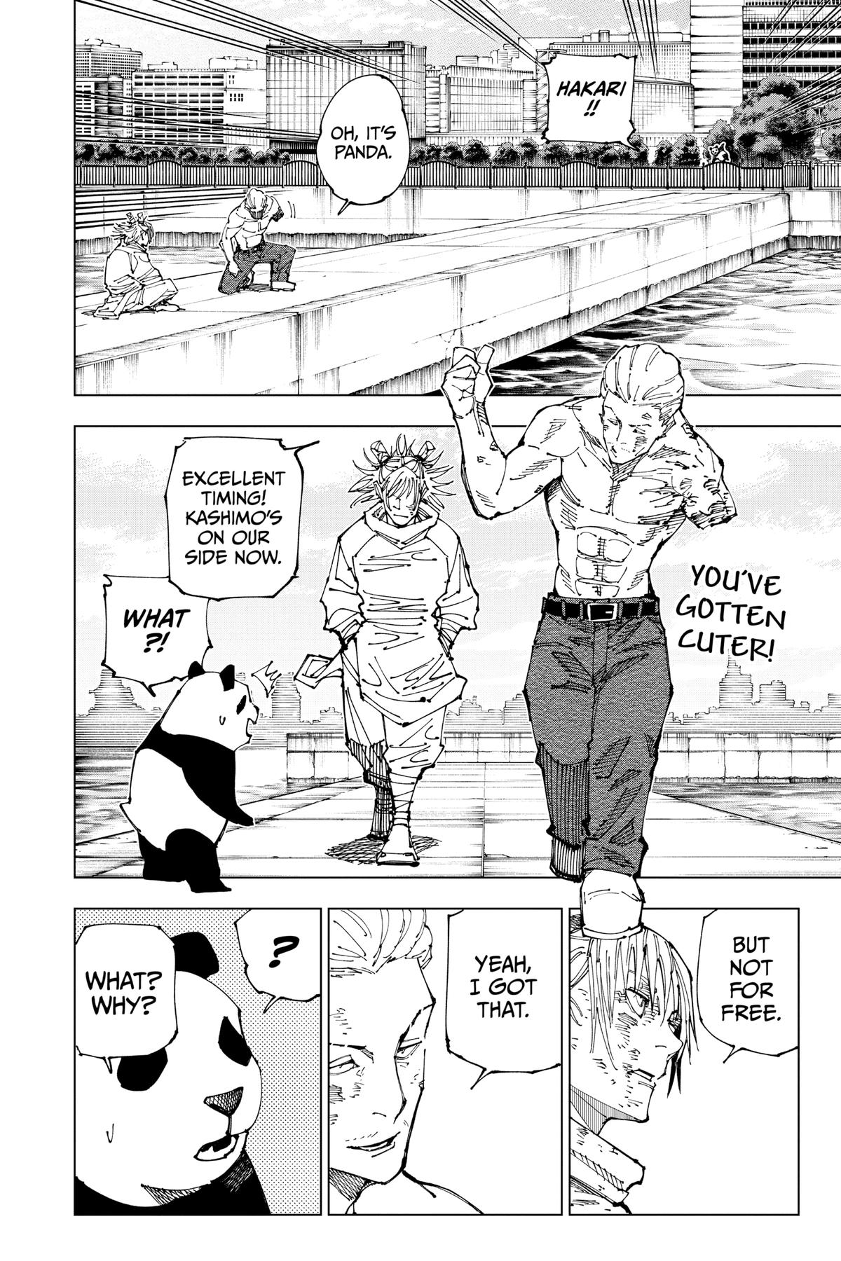 Jujutsu Kaisen Manga Chapter 190 page 8 - Tokyo No. 2 Colony, Part 9 scene