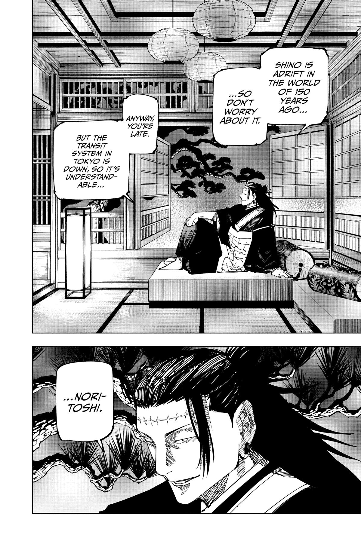 Jujutsu Kaisen Manga Chapter 191 page 10 - Sakurajima Colony, Part 1 scene