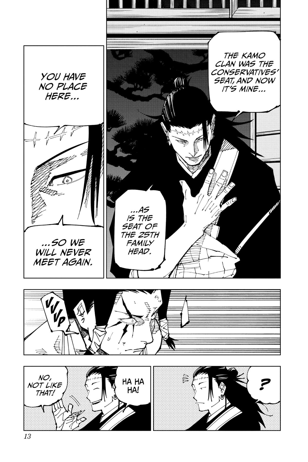 Jujutsu Kaisen Manga Chapter 191 page 13 - Sakurajima Colony, Part 1 scene