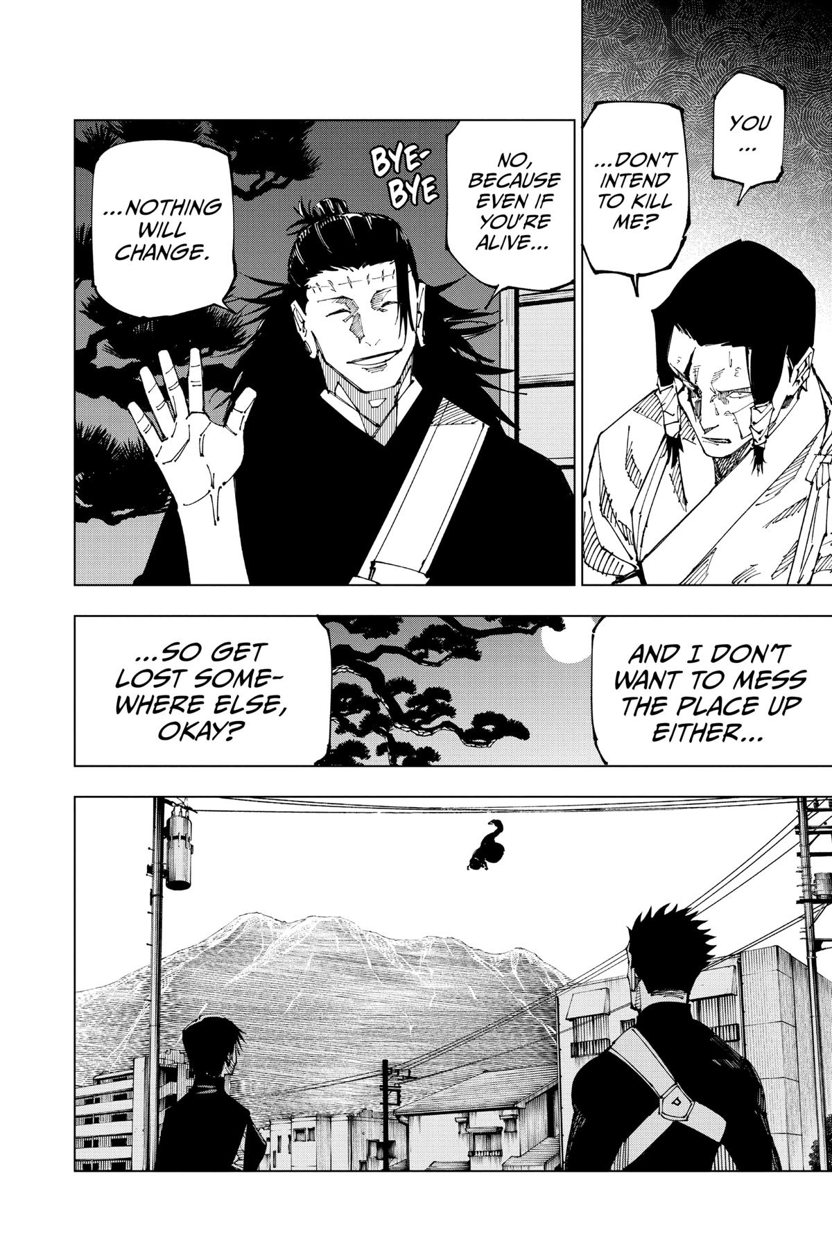 Jujutsu Kaisen Manga Chapter 191 page 14 - Sakurajima Colony, Part 1 scene