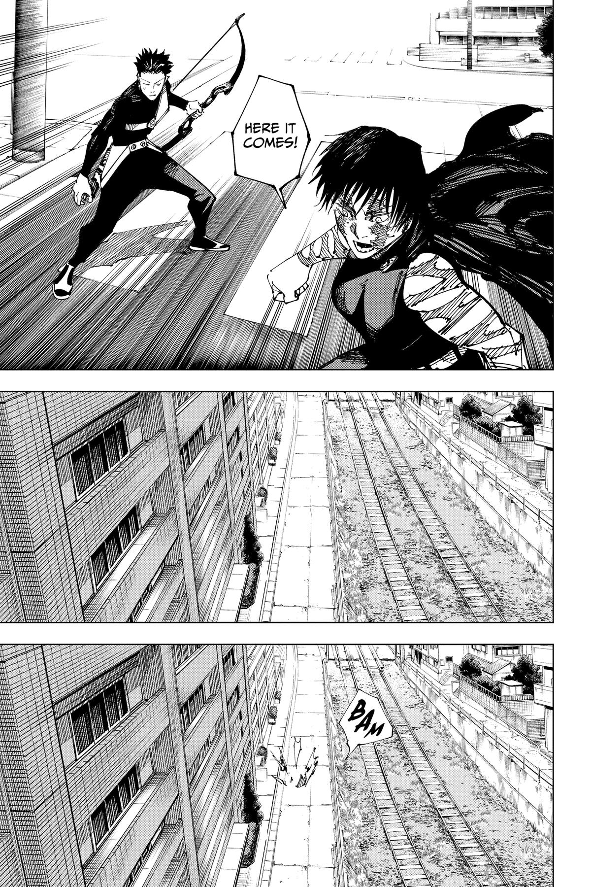 Jujutsu Kaisen Manga Chapter 191 page 17 - Sakurajima Colony, Part 1 scene