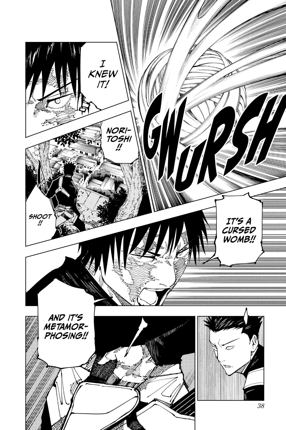 Jujutsu Kaisen Manga Chapter 192 page 11 - Sakurajima Colony, Part 2 scene