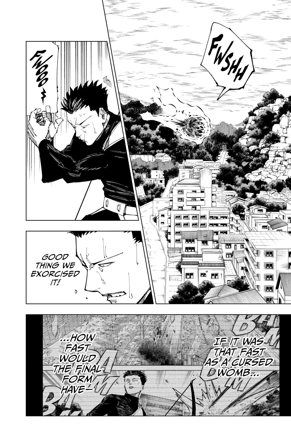 Jujutsu Kaisen Manga Chapter 192 page 14 - Sakurajima Colony, Part 2 scene