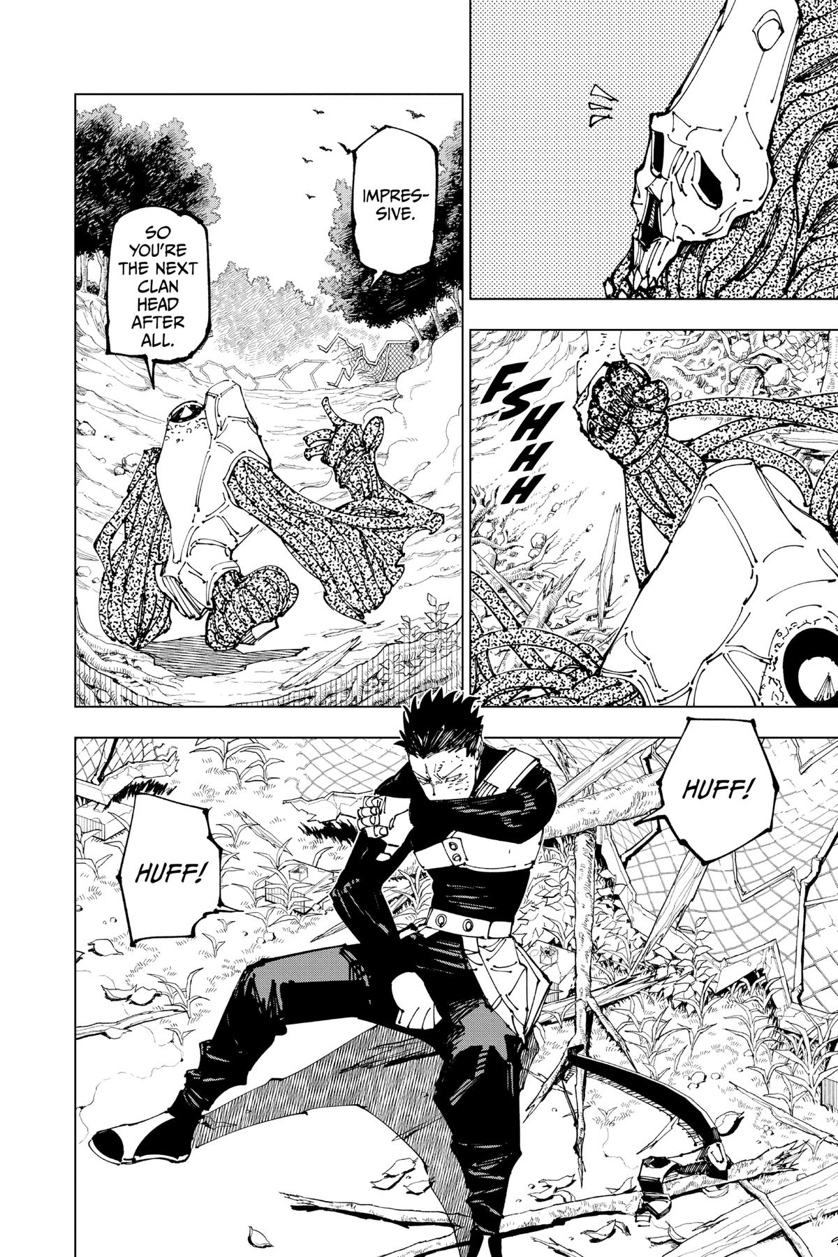 Jujutsu Kaisen Manga Chapter 193 page 2 - Sakurajima Colony, Part 3 scene