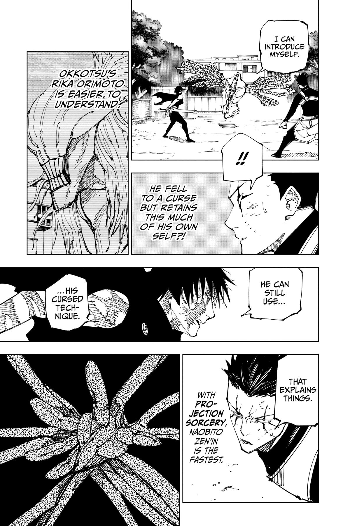 Jujutsu Kaisen Manga Chapter 193 page 7 - Sakurajima Colony, Part 3 scene