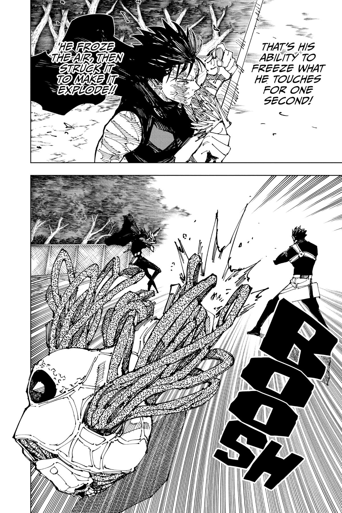 Jujutsu Kaisen Manga Chapter 193 page 9 - Sakurajima Colony, Part 3 scene