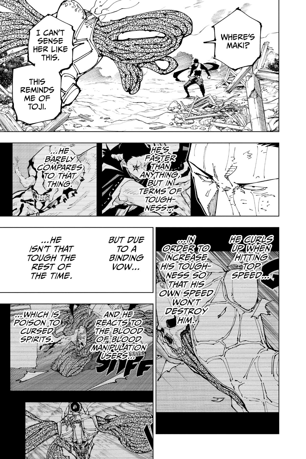 Jujutsu Kaisen Manga Chapter 194 page 9 - Sakurajima Colony, Part 4 scene