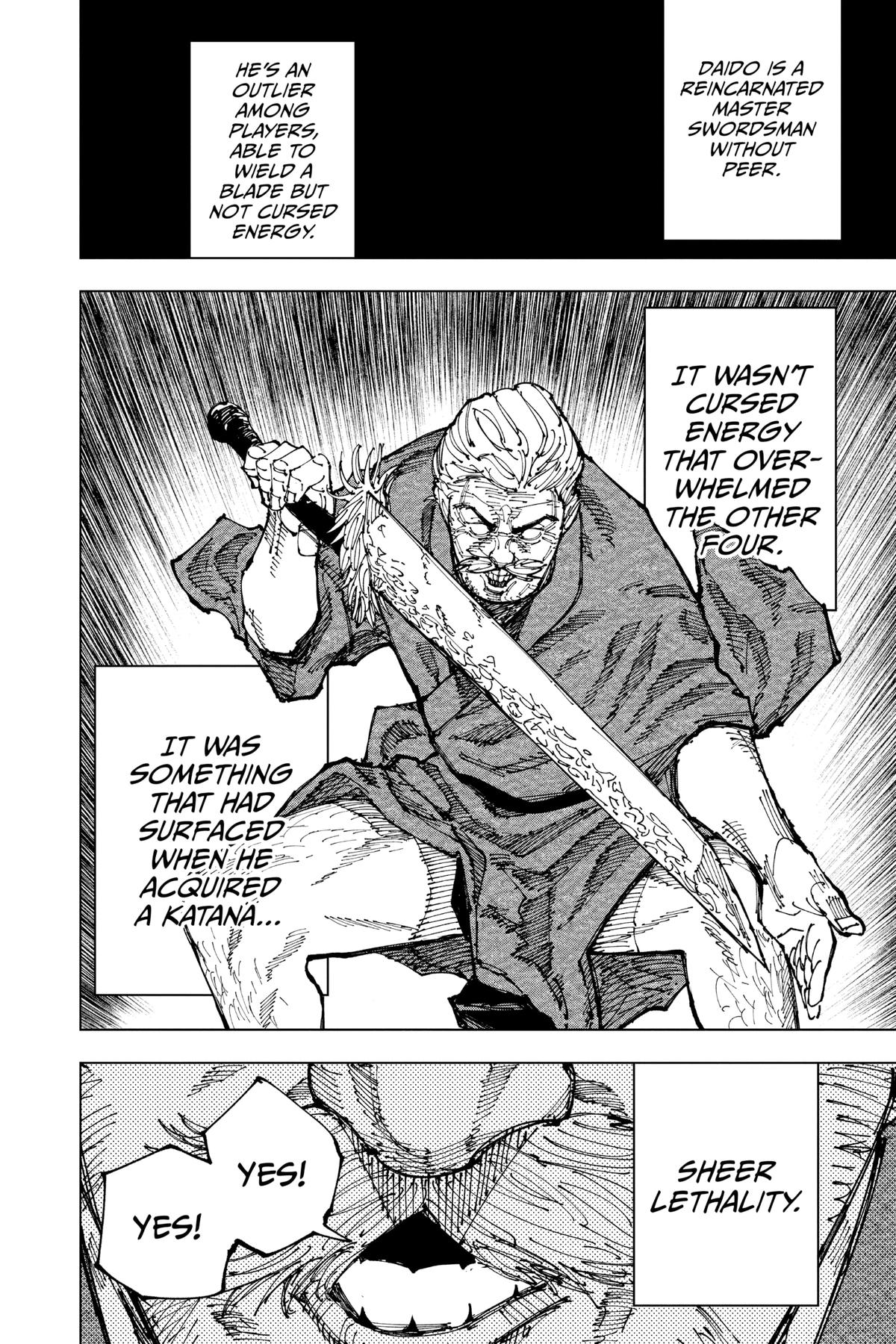 Jujutsu Kaisen Manga Chapter 195 page 12 - Sakurajima Colony, Part 5 scene