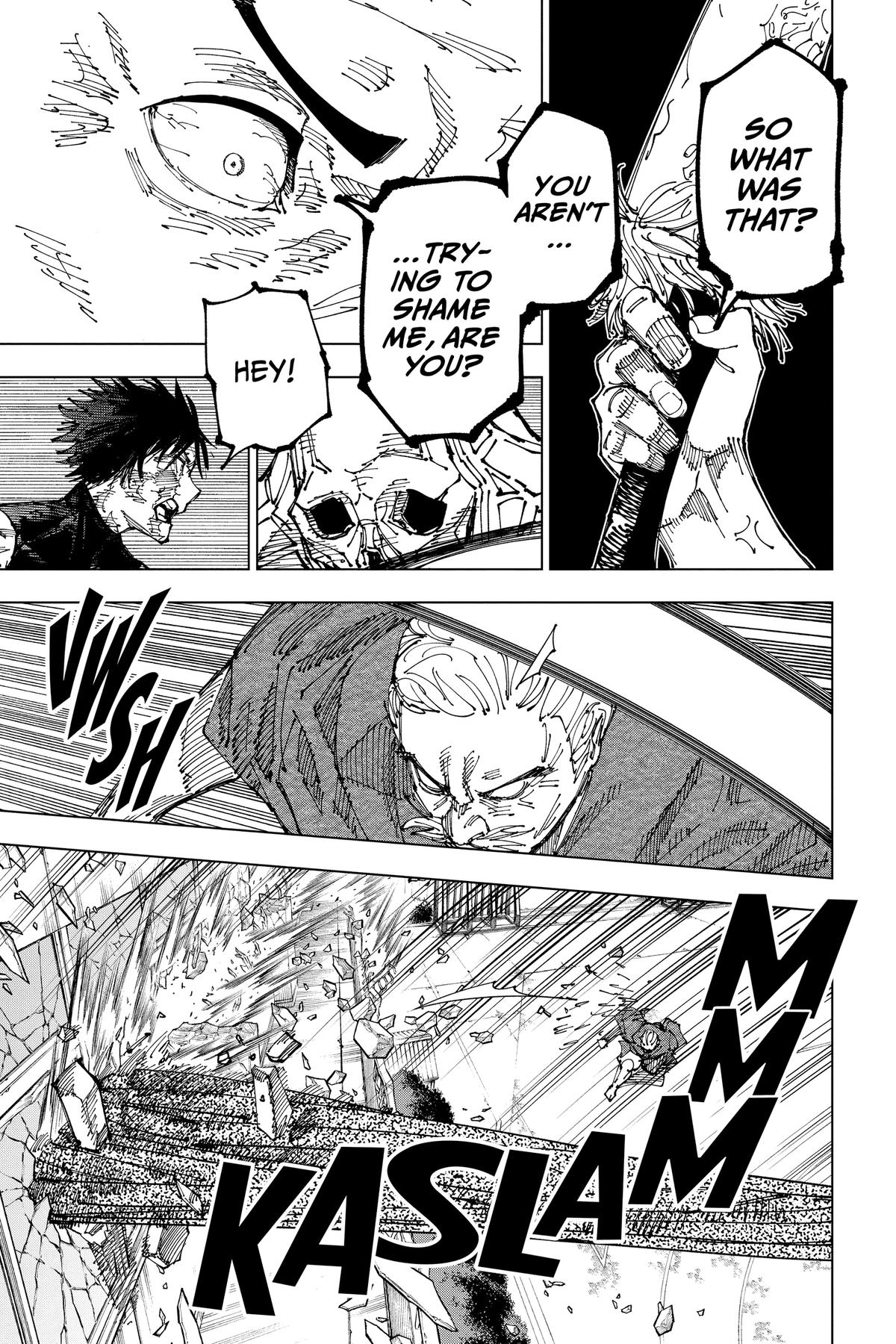 Jujutsu Kaisen Manga Chapter 195 page 15 - Sakurajima Colony, Part 5 scene