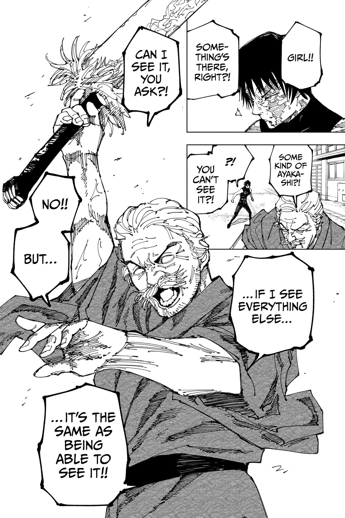 Jujutsu Kaisen Manga Chapter 195 page 16 - Sakurajima Colony, Part 5 scene