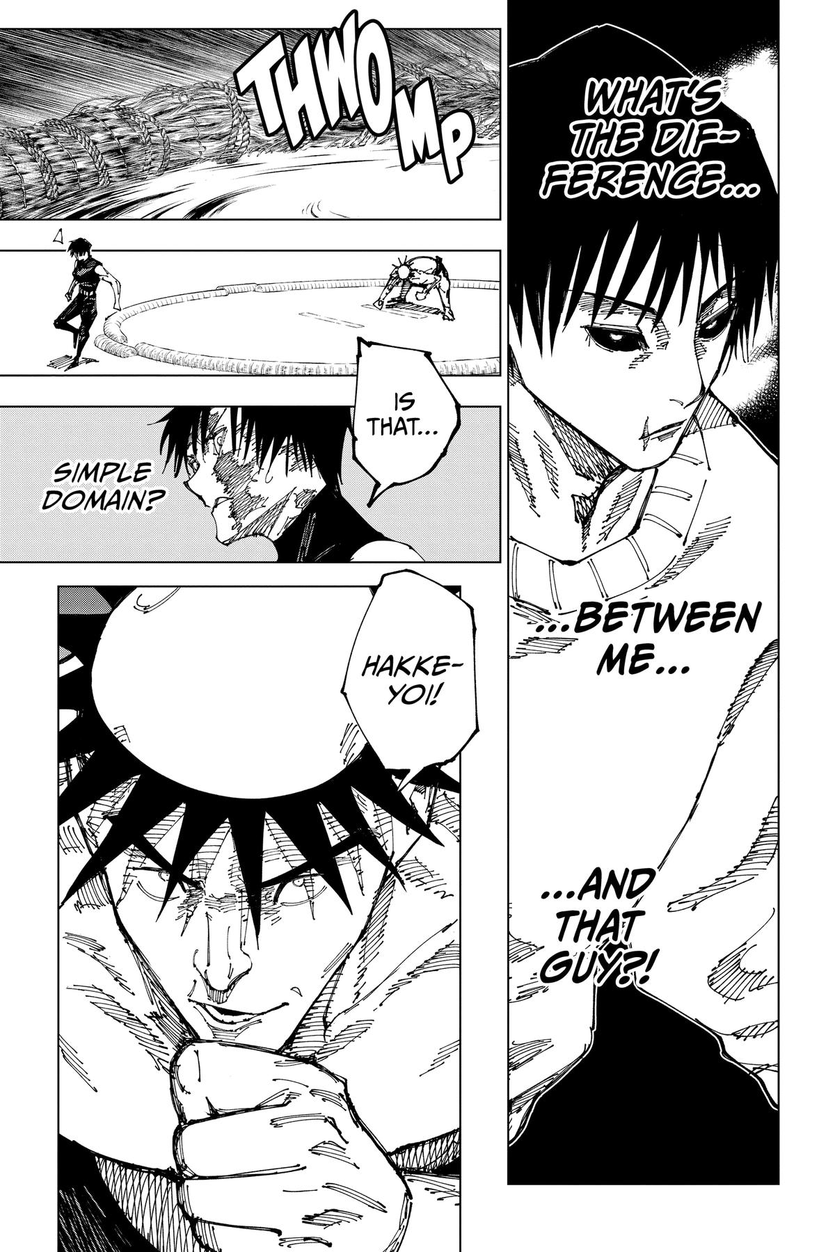 Jujutsu Kaisen Manga Chapter 195 page 19 - Sakurajima Colony, Part 5 scene