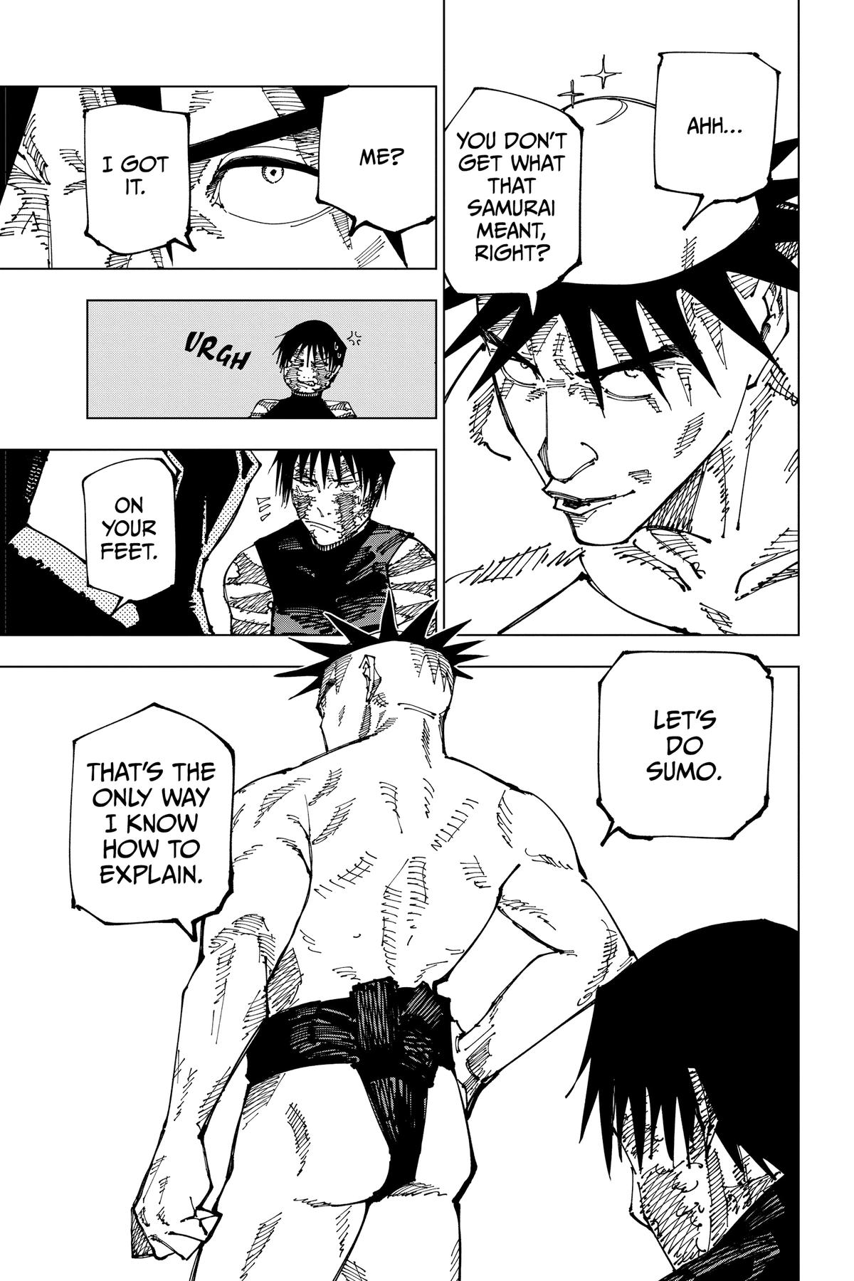 Jujutsu Kaisen Manga Chapter 196 page 11 - Sakurajima Colony, Part 6 scene