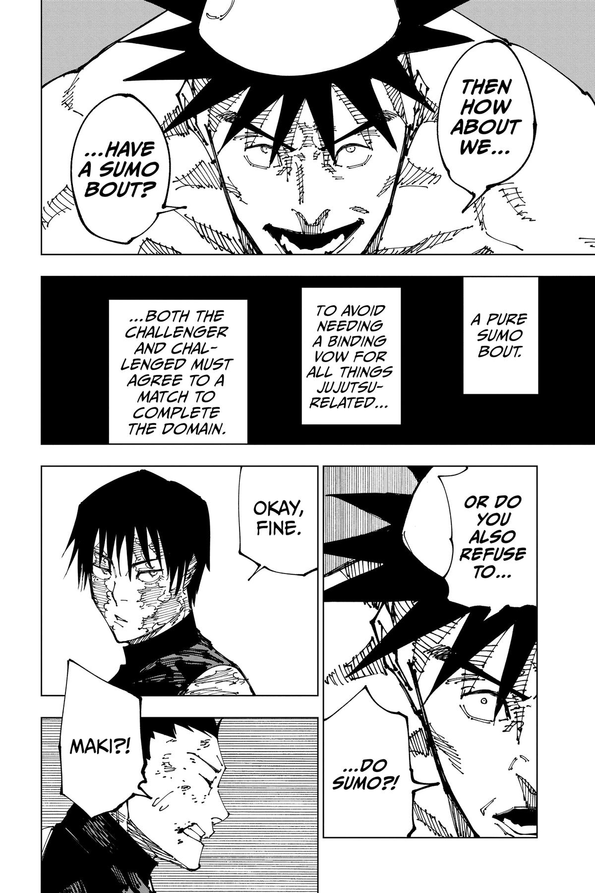 Jujutsu Kaisen Manga Chapter 196 page 2 - Sakurajima Colony, Part 6 scene