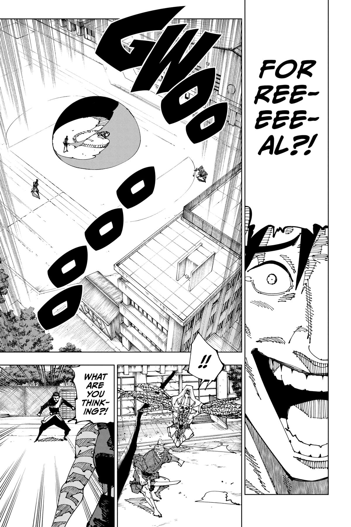 Jujutsu Kaisen Manga Chapter 196 page 3 - Sakurajima Colony, Part 6 scene