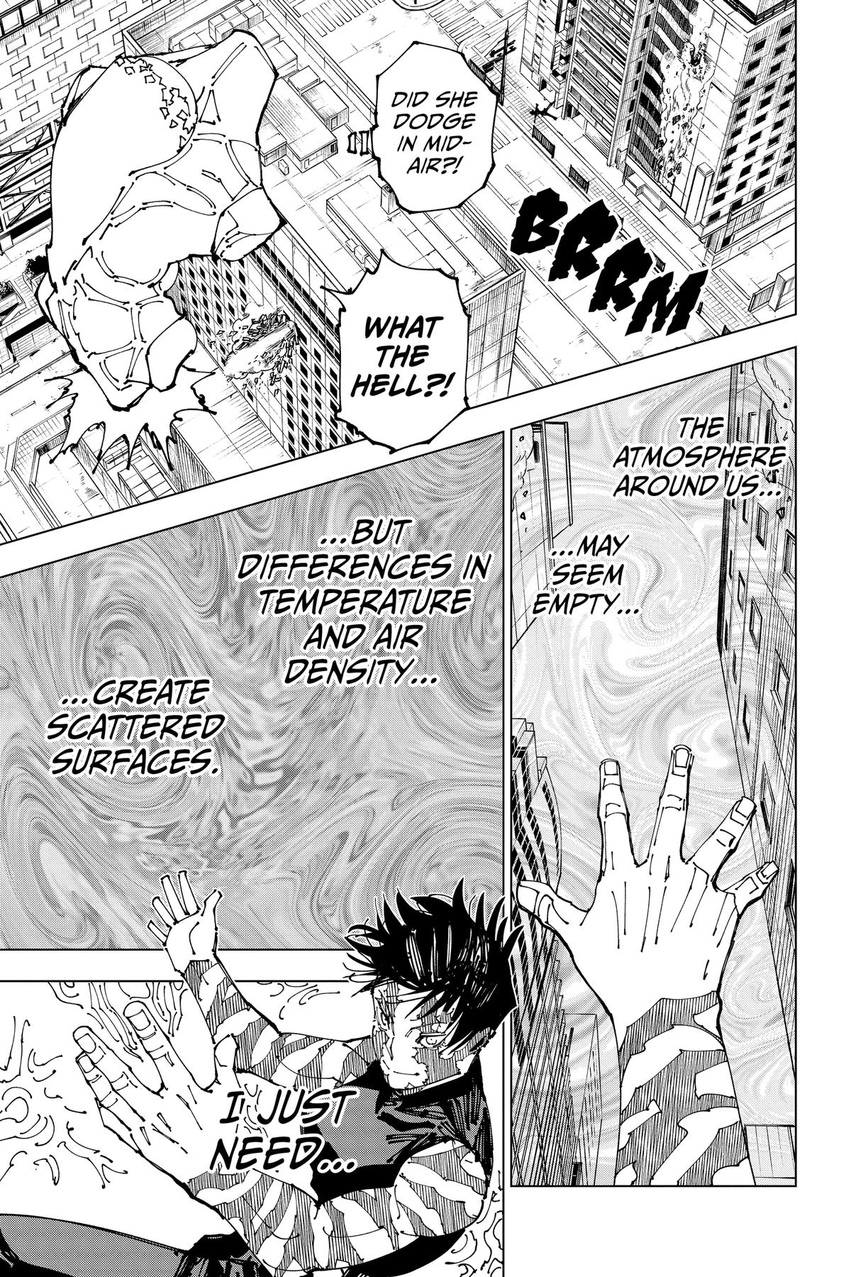 Jujutsu Kaisen Manga Chapter 197 page 11 - Sakurajima Colony, Part 7 scene