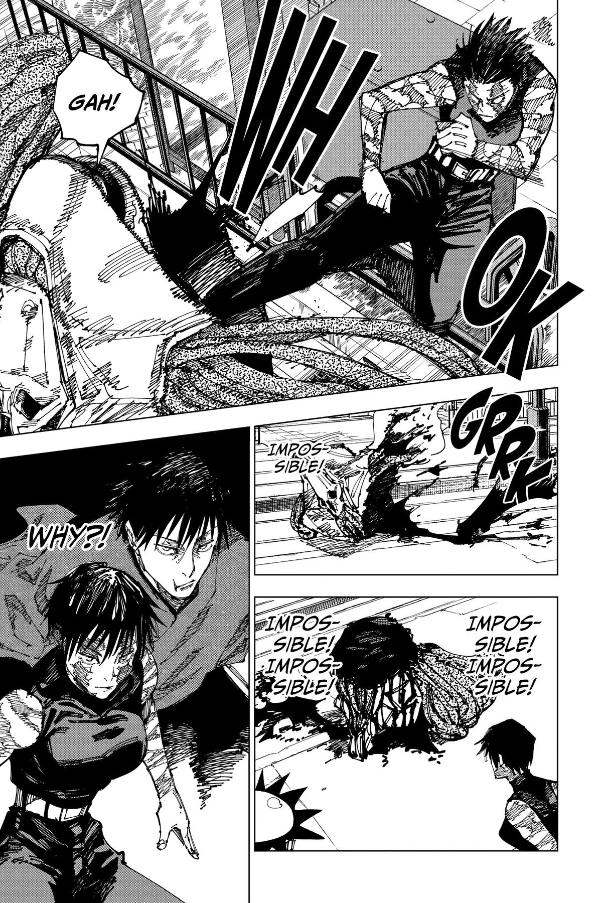 Jujutsu Kaisen Manga Chapter 197 page 15 - Sakurajima Colony, Part 7 scene