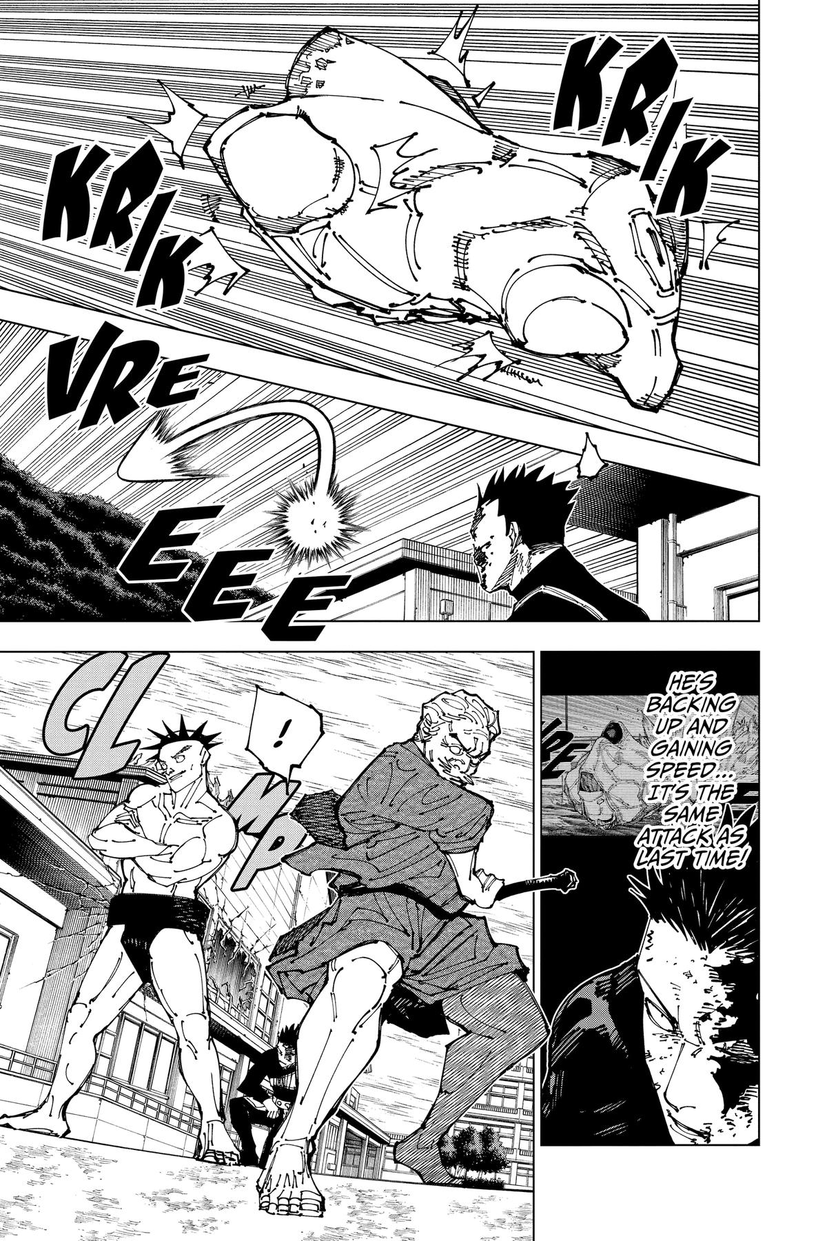 Jujutsu Kaisen Manga Chapter 197 page 3 - Sakurajima Colony, Part 7 scene