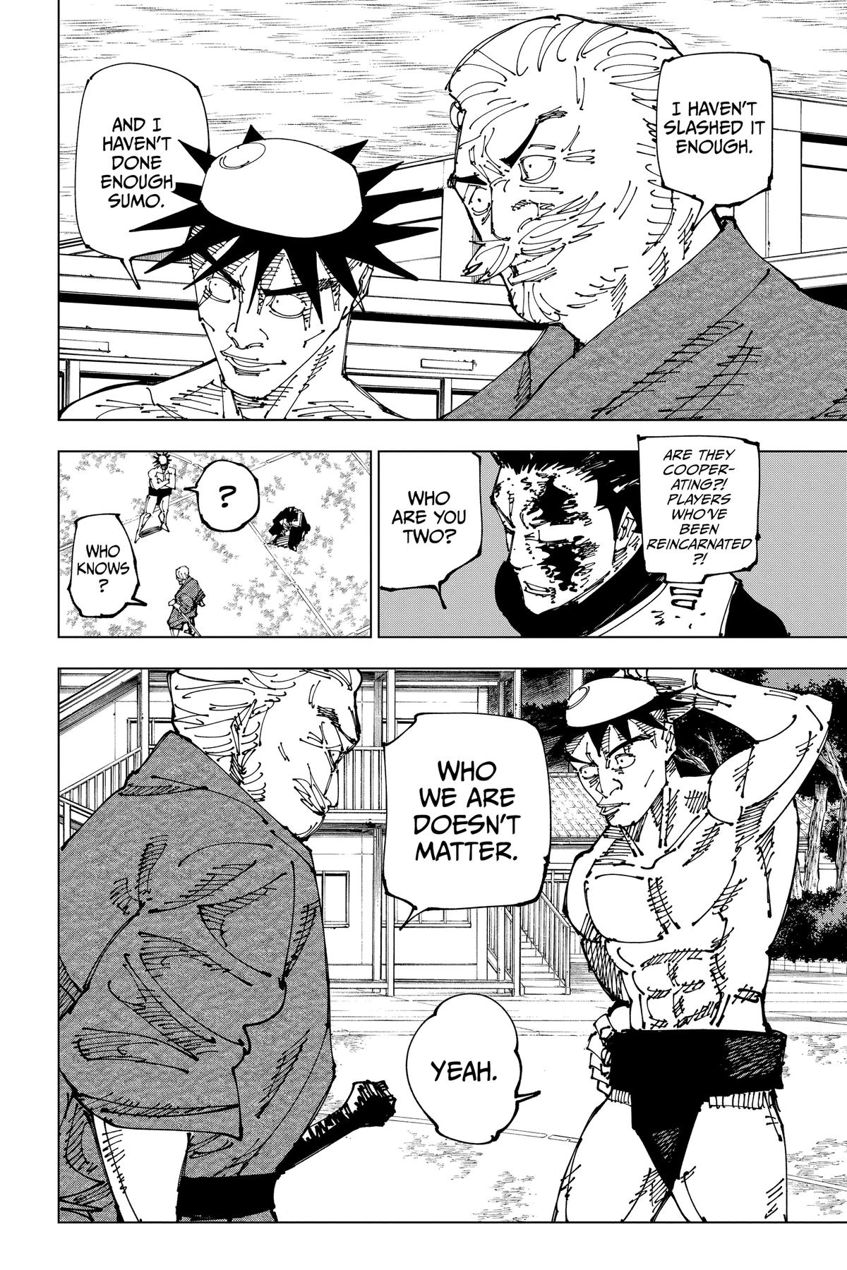 Jujutsu Kaisen Manga Chapter 197 page 4 - Sakurajima Colony, Part 7 scene