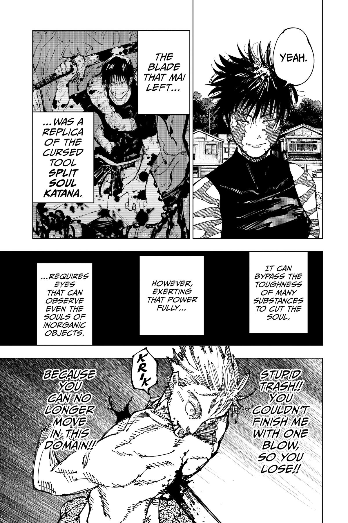 Jujutsu Kaisen Manga Chapter 198 page 12 - Sakurajima Colony, Part 8 scene