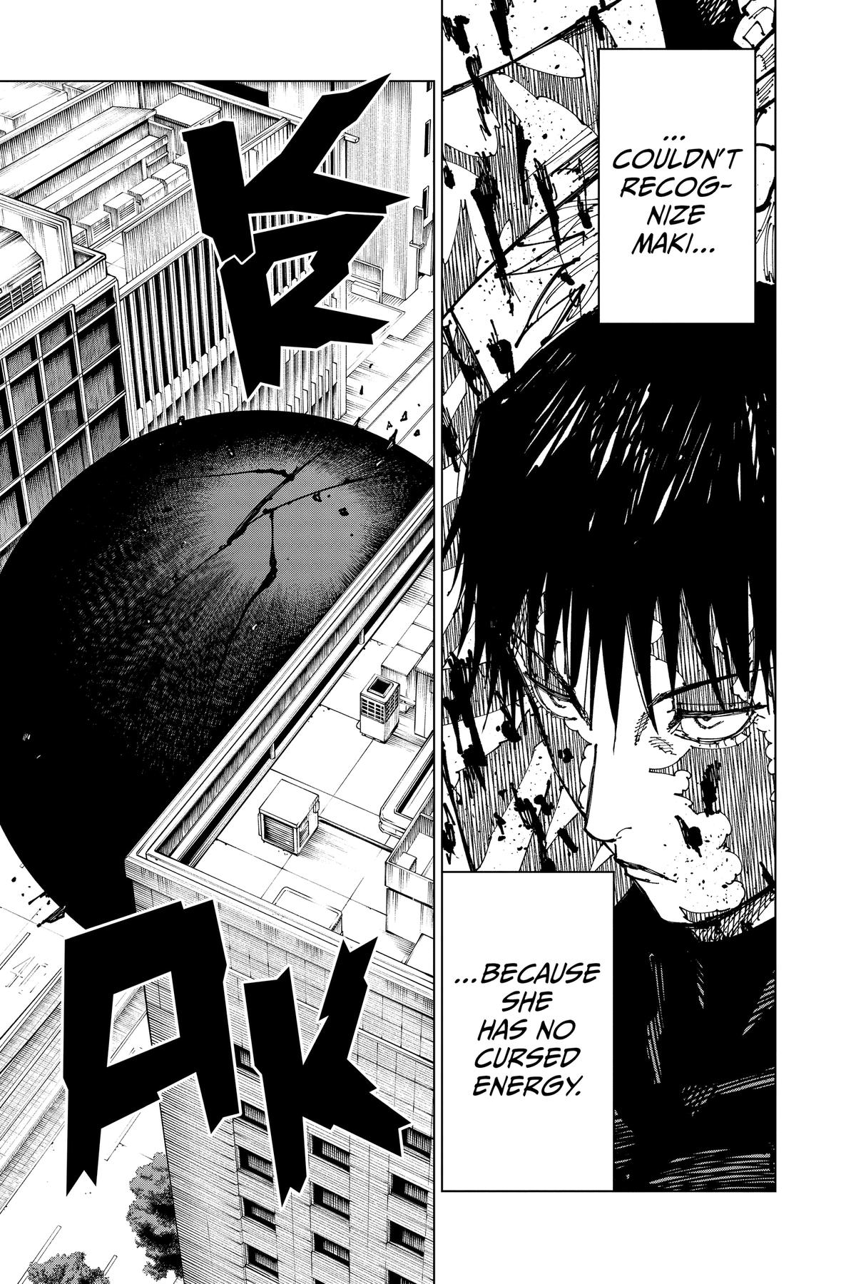 Jujutsu Kaisen Manga Chapter 198 page 16 - Sakurajima Colony, Part 8 scene