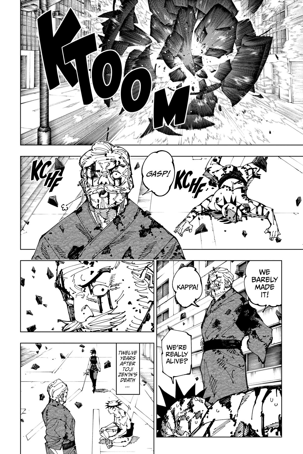 Jujutsu Kaisen Manga Chapter 198 page 17 - Sakurajima Colony, Part 8 scene