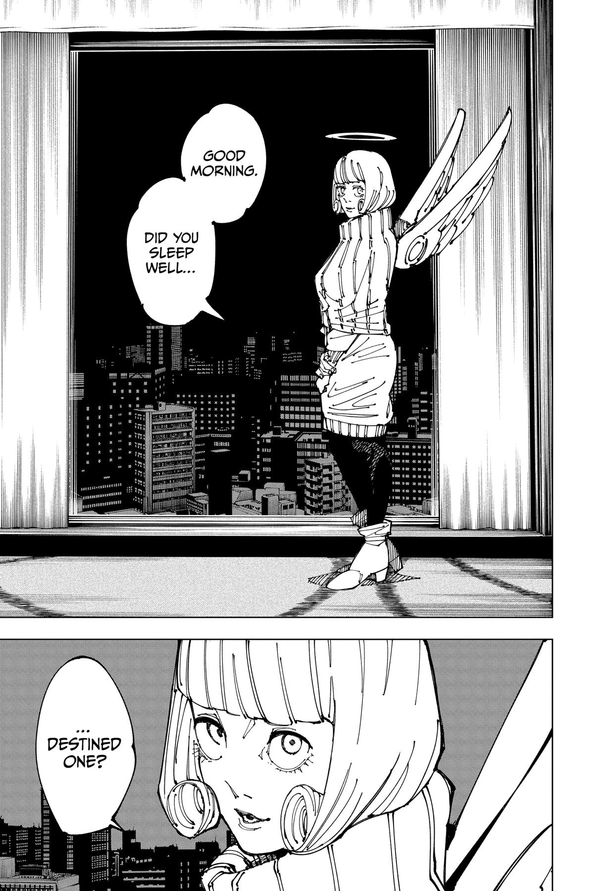 Jujutsu Kaisen Manga Chapter 199 page 5 - Resentful Names scene