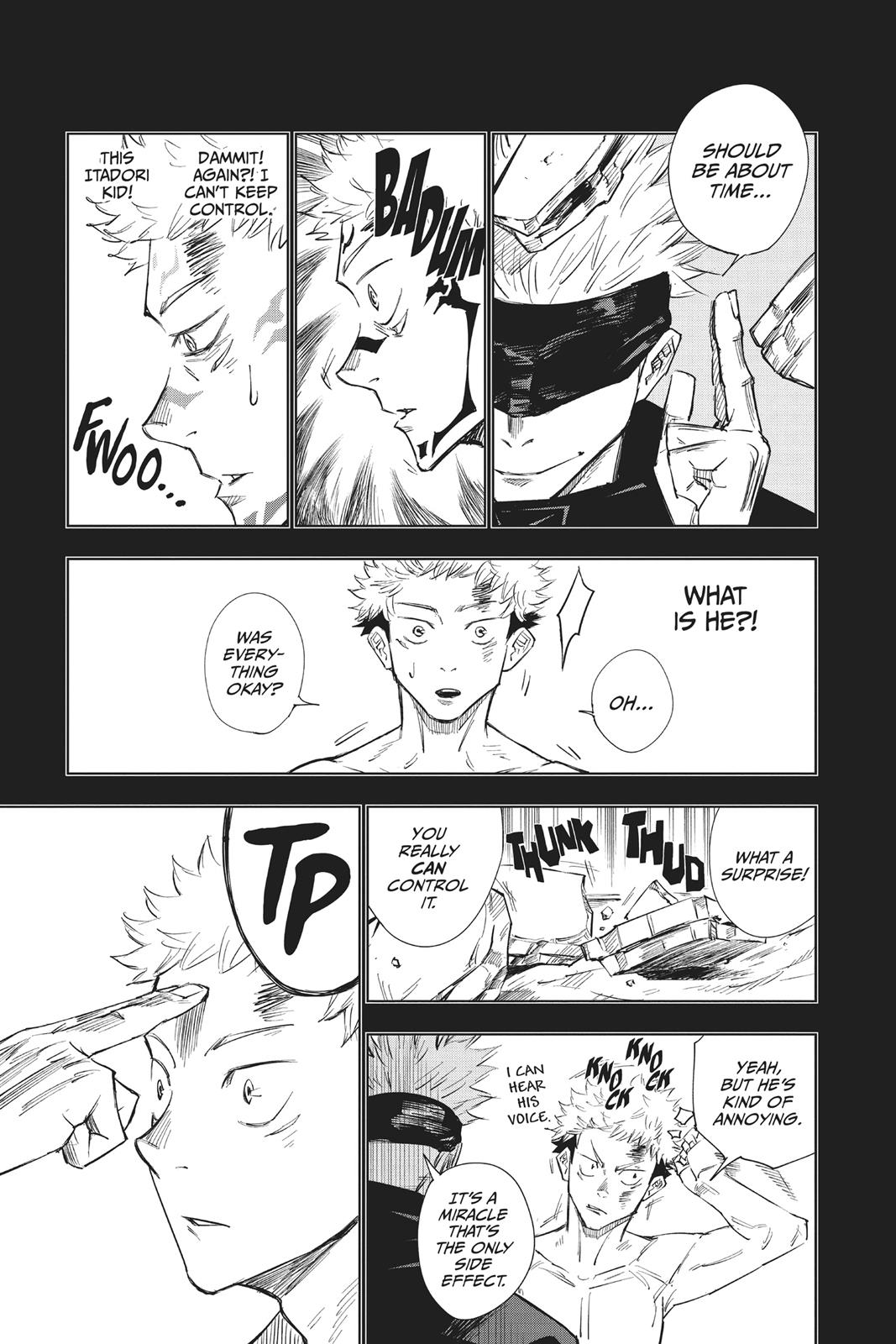 Jujutsu Kaisen Manga Chapter 2 page 11 - Secret Execution scene