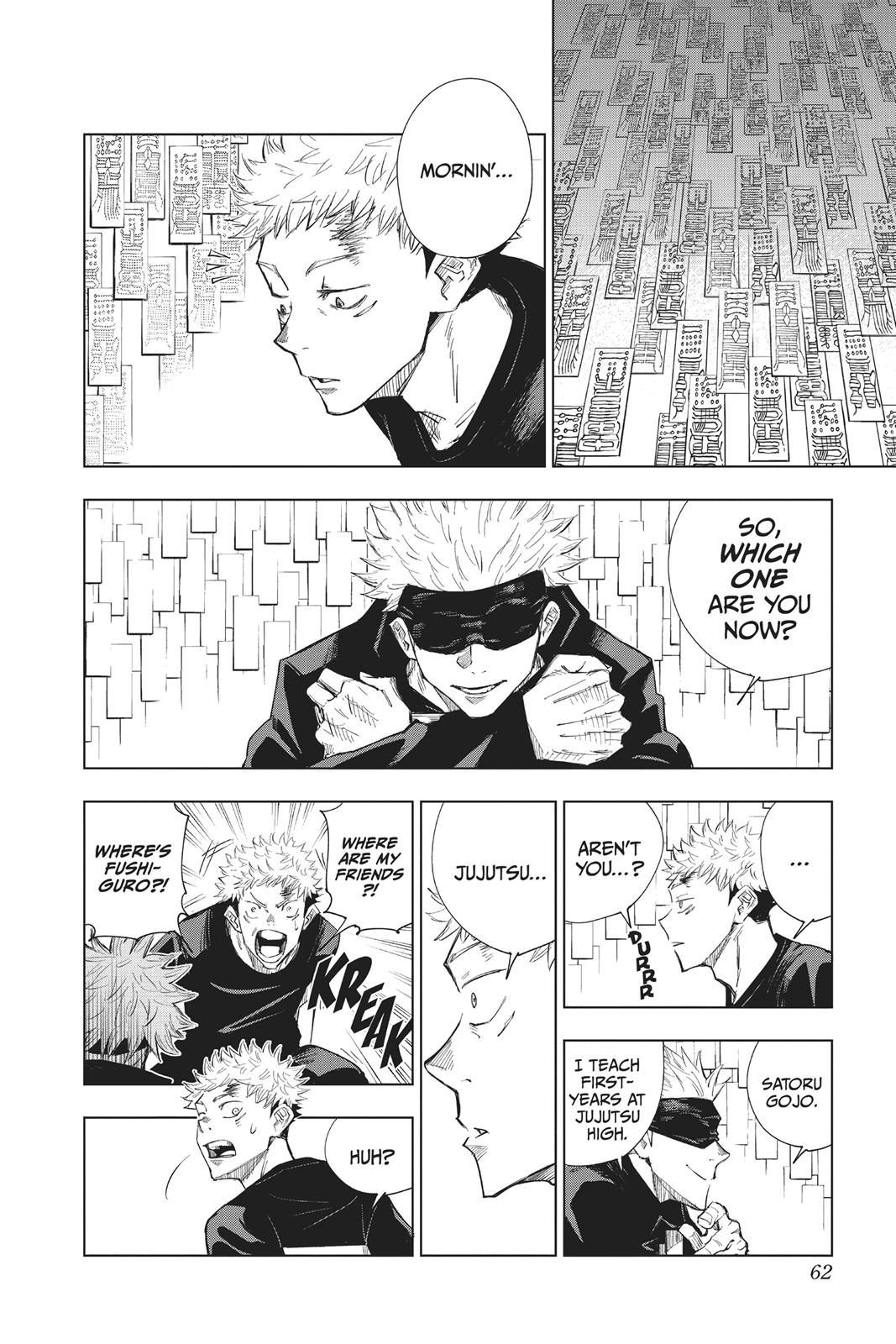 Jujutsu Kaisen Manga Chapter 2 page 2 - Secret Execution scene