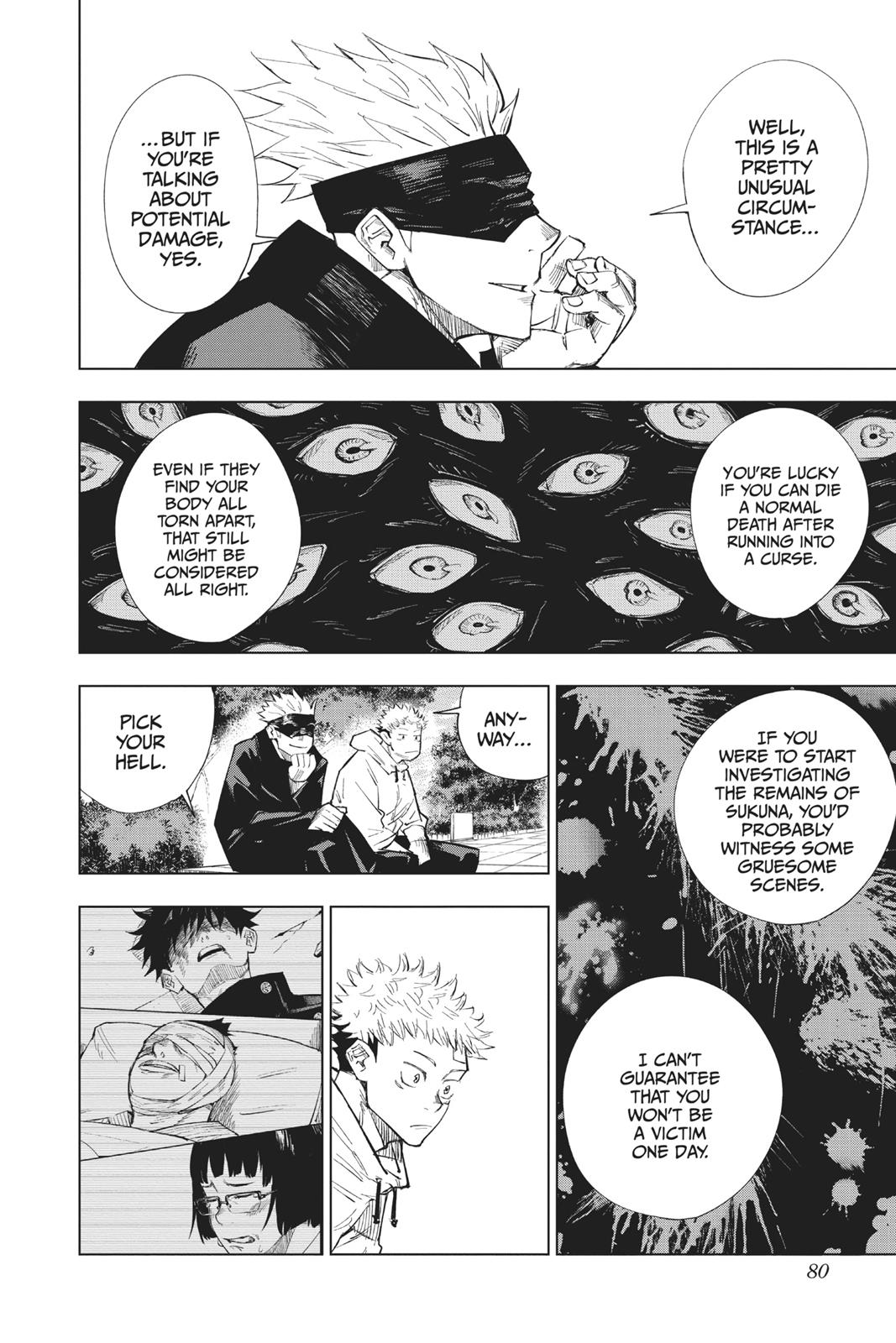 Jujutsu Kaisen Manga Chapter 2 page 20 - Secret Execution scene