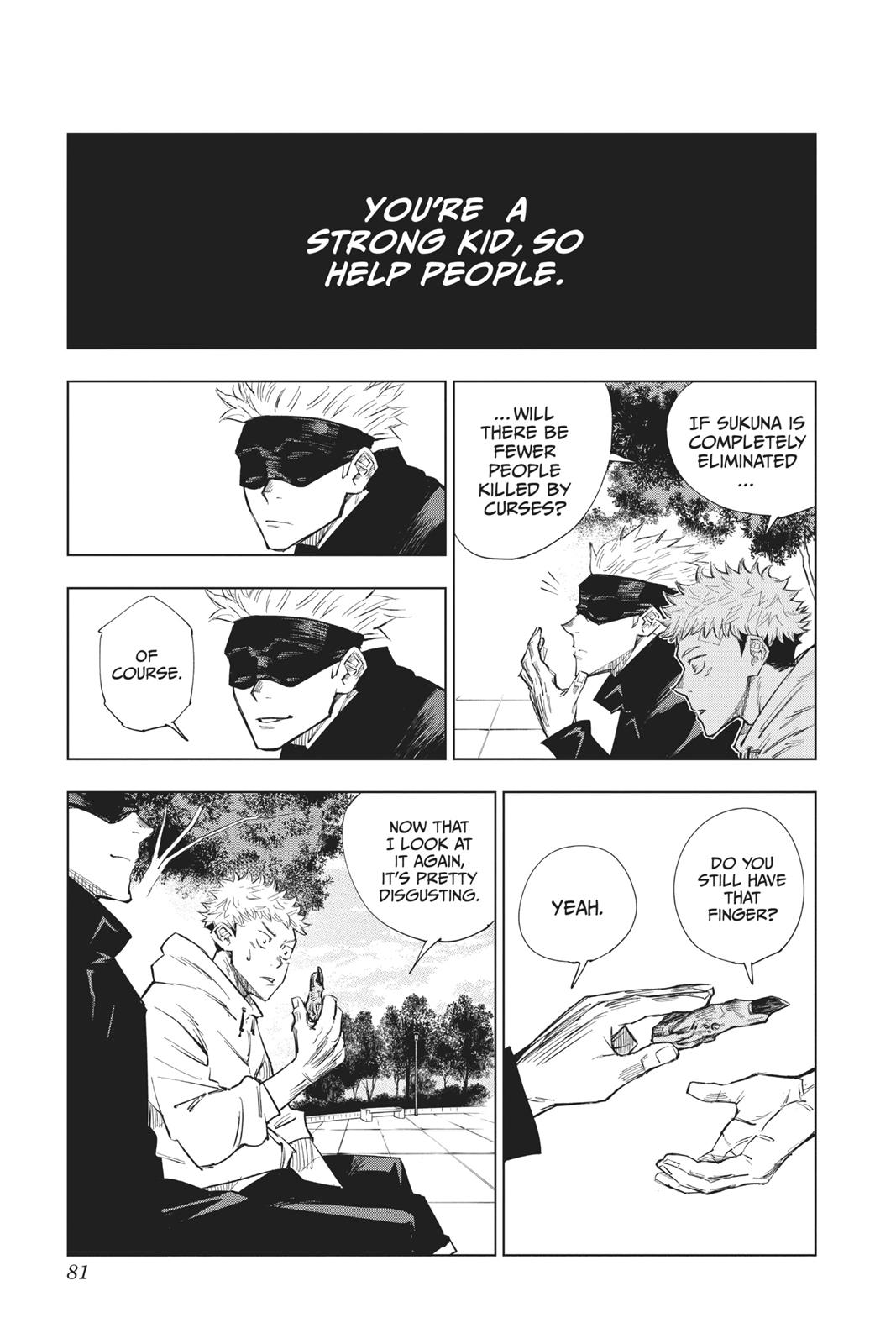 Jujutsu Kaisen Manga Chapter 2 page 21 - Secret Execution scene