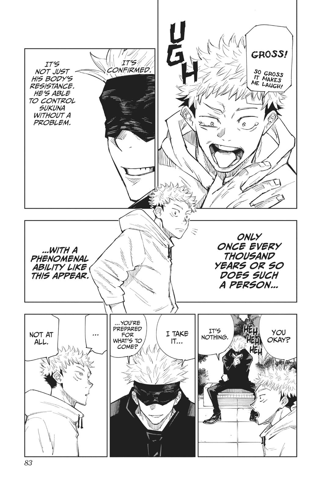Jujutsu Kaisen Manga Chapter 2 page 23 - Secret Execution scene