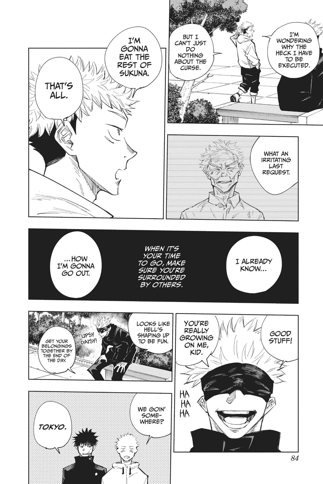 Jujutsu Kaisen Manga Chapter 2 page 24 - Secret Execution scene
