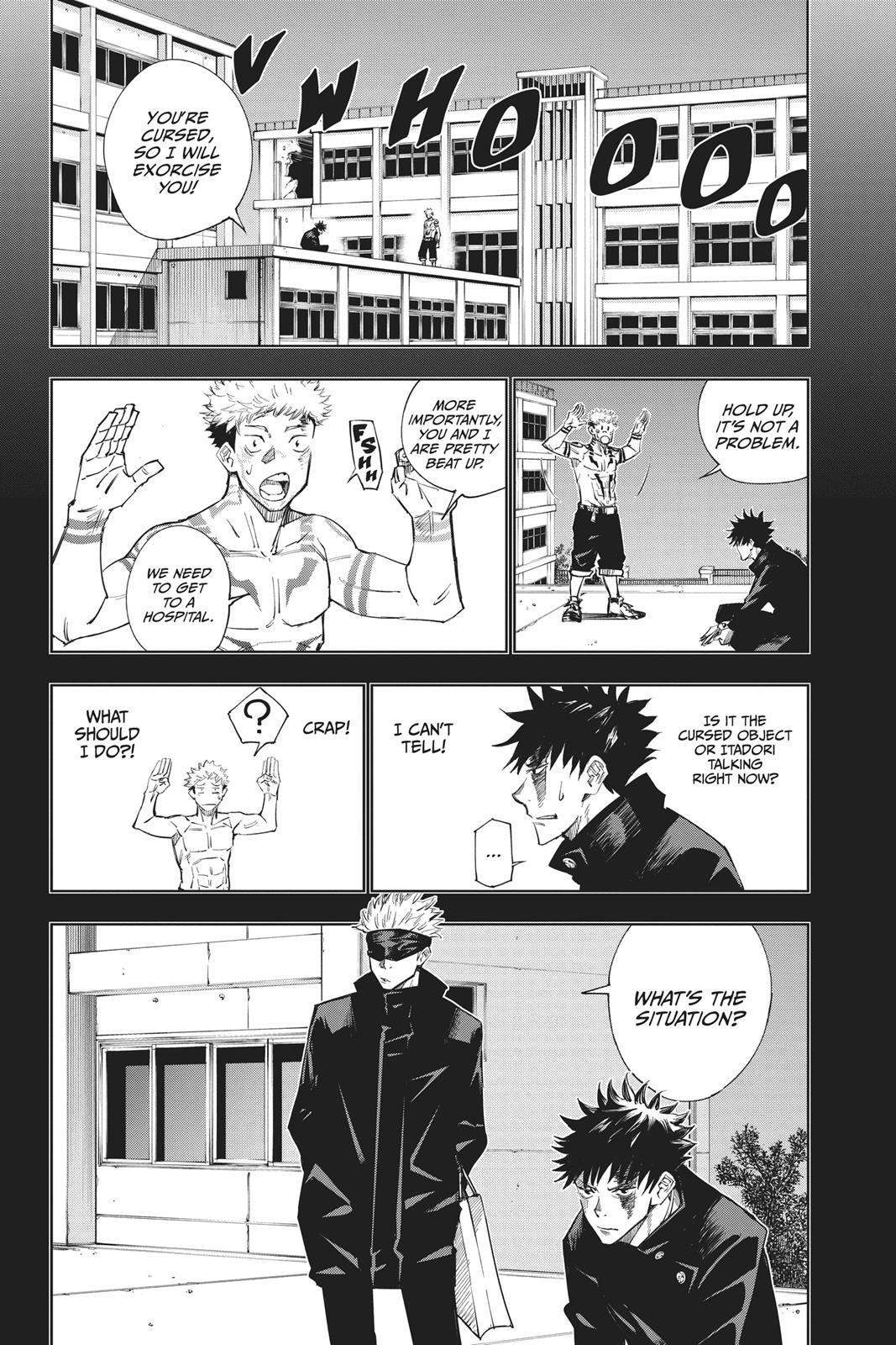 Jujutsu Kaisen Manga Chapter 2 page 4 - Secret Execution scene