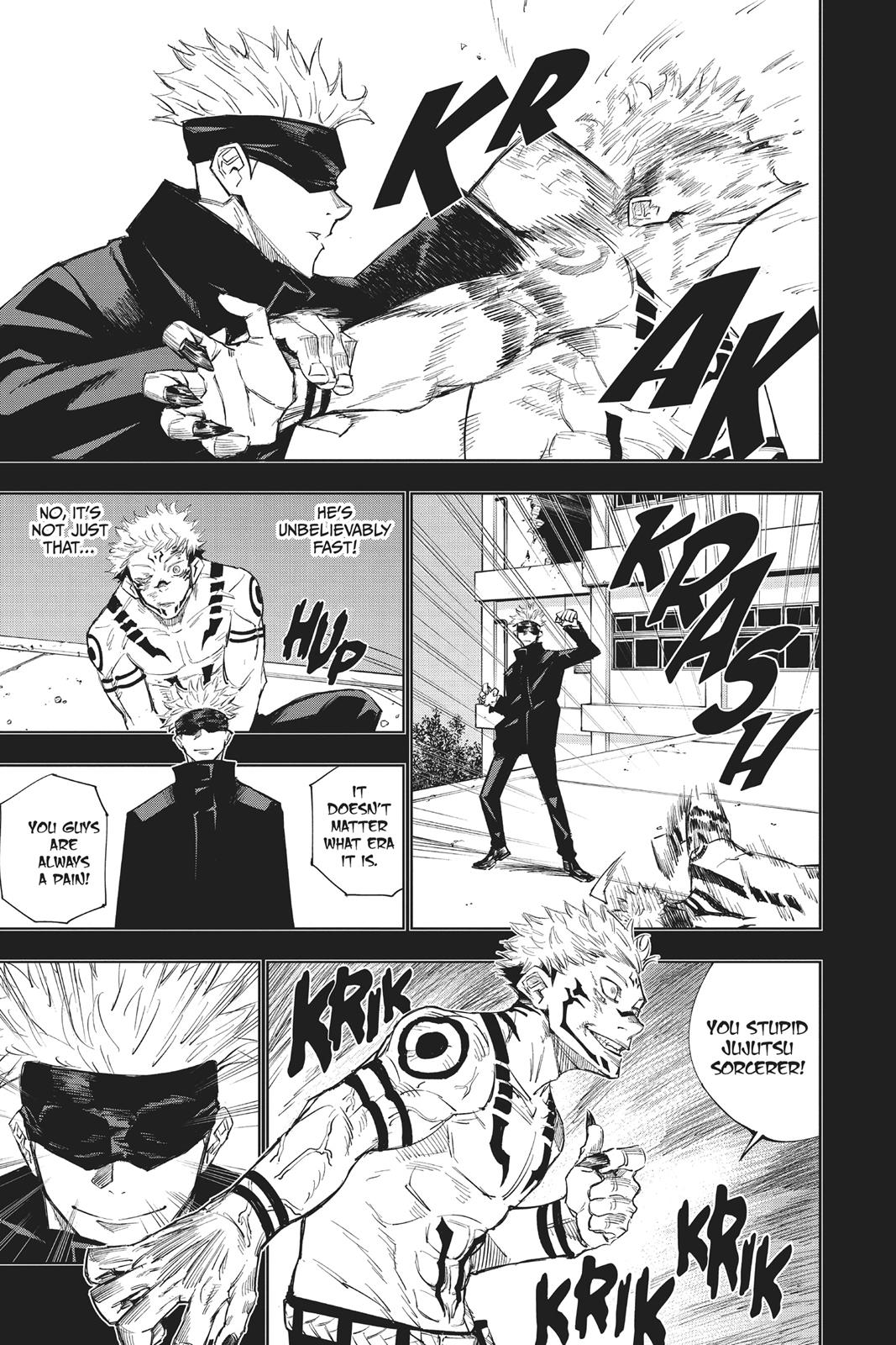 Jujutsu Kaisen Manga Chapter 2 page 9 - Secret Execution scene
