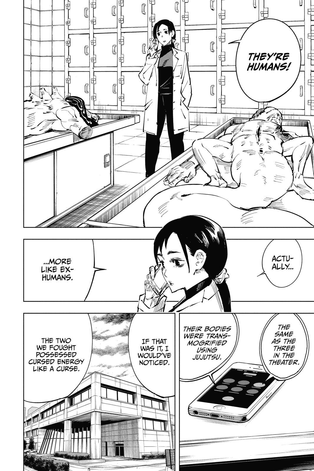 Jujutsu Kaisen Manga Chapter 20 page 12 - Young Fish and Reverse Punishment, Part 2 scene