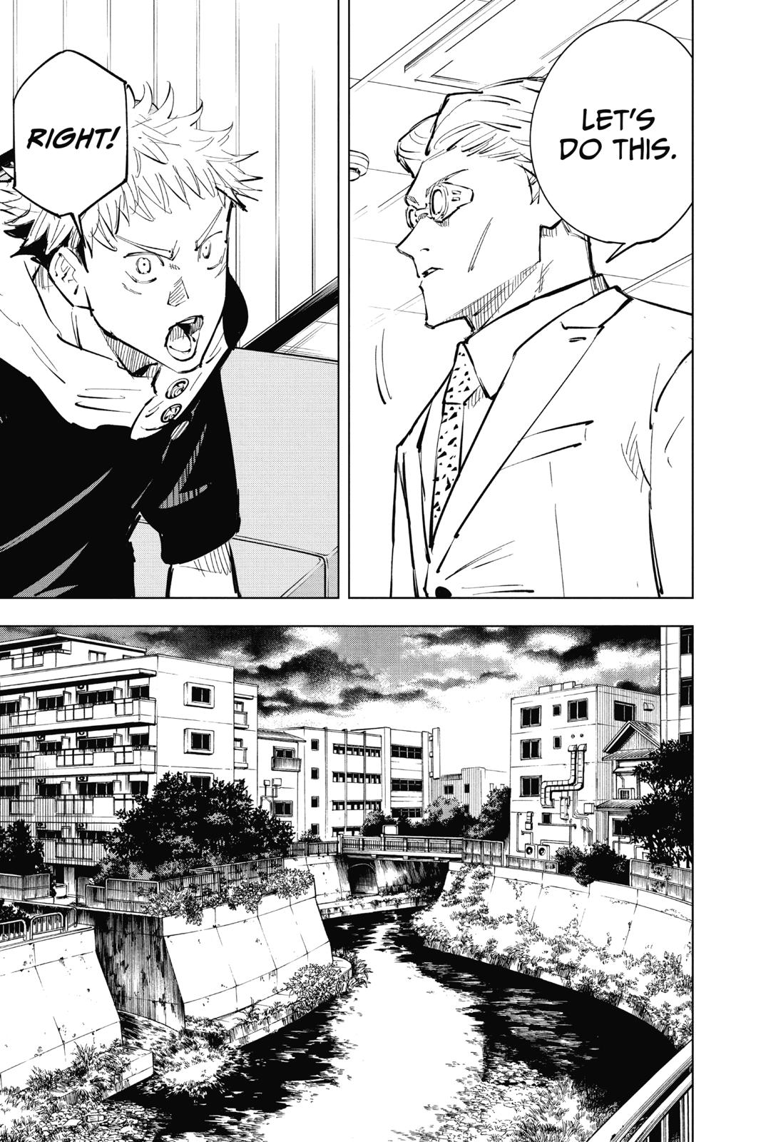 Jujutsu Kaisen Manga Chapter 20 page 15 - Young Fish and Reverse Punishment, Part 2 scene