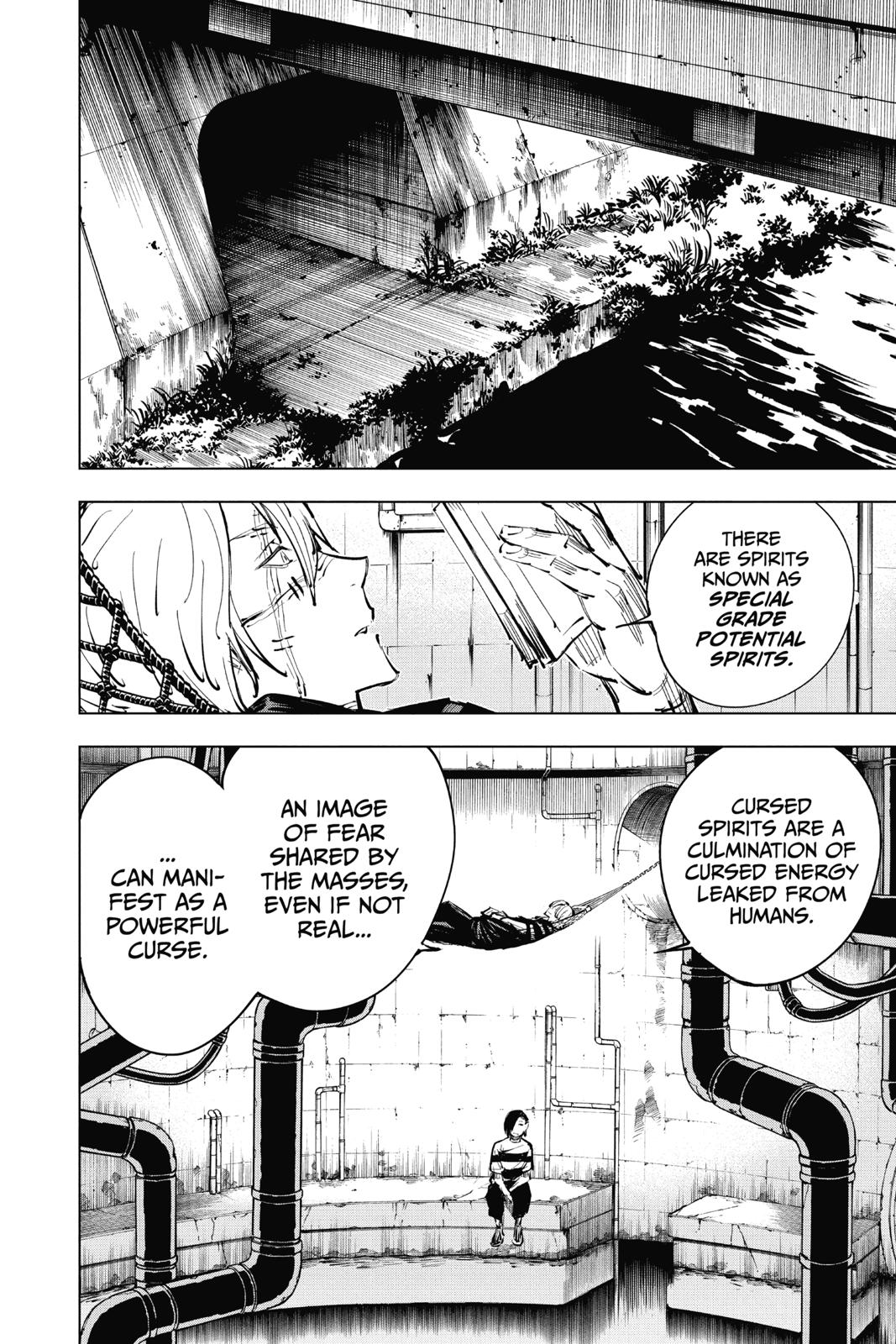 Jujutsu Kaisen Manga Chapter 20 page 16 - Young Fish and Reverse Punishment, Part 2 scene