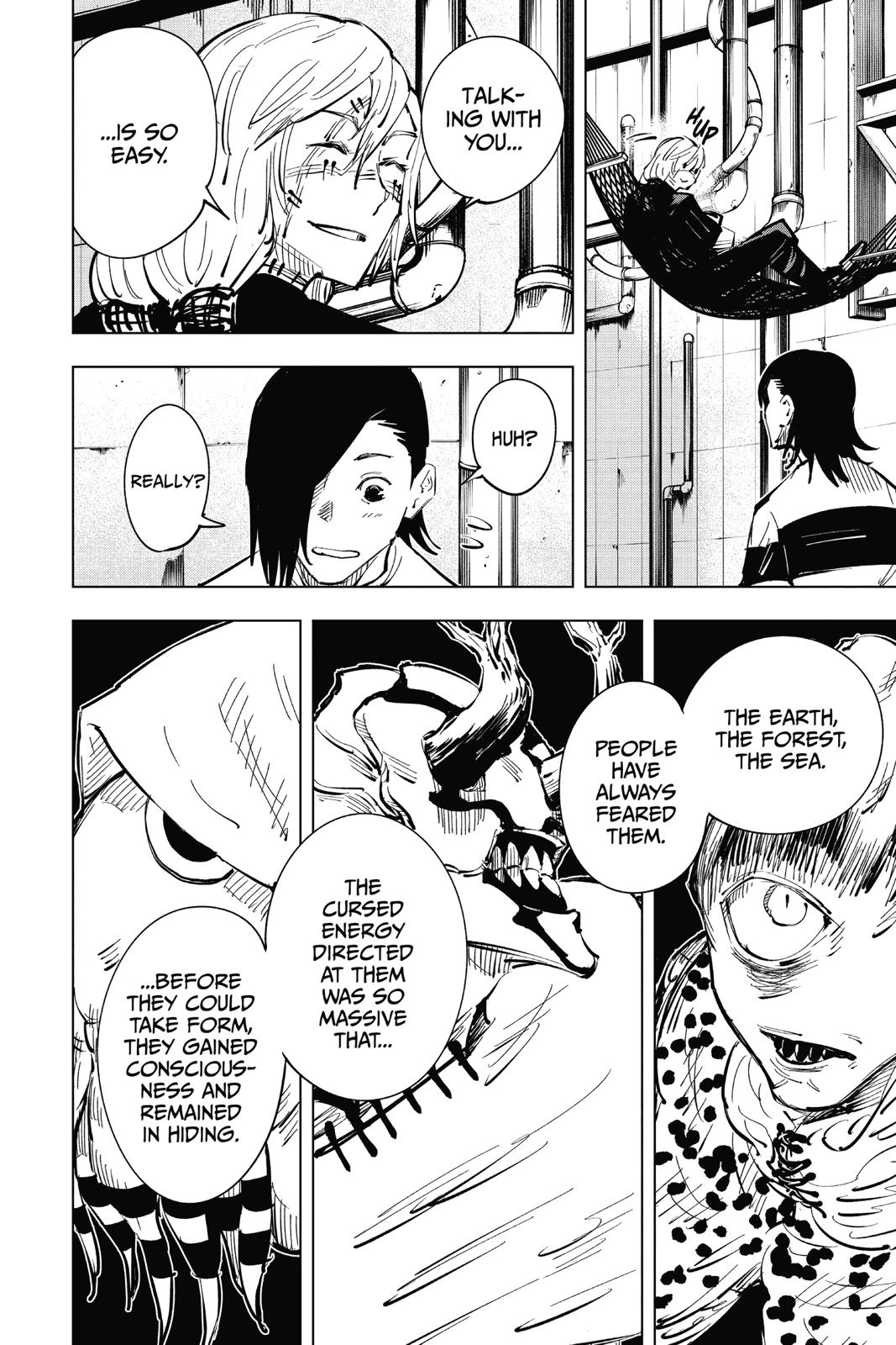 Jujutsu Kaisen Manga Chapter 20 page 18 - Young Fish and Reverse Punishment, Part 2 scene