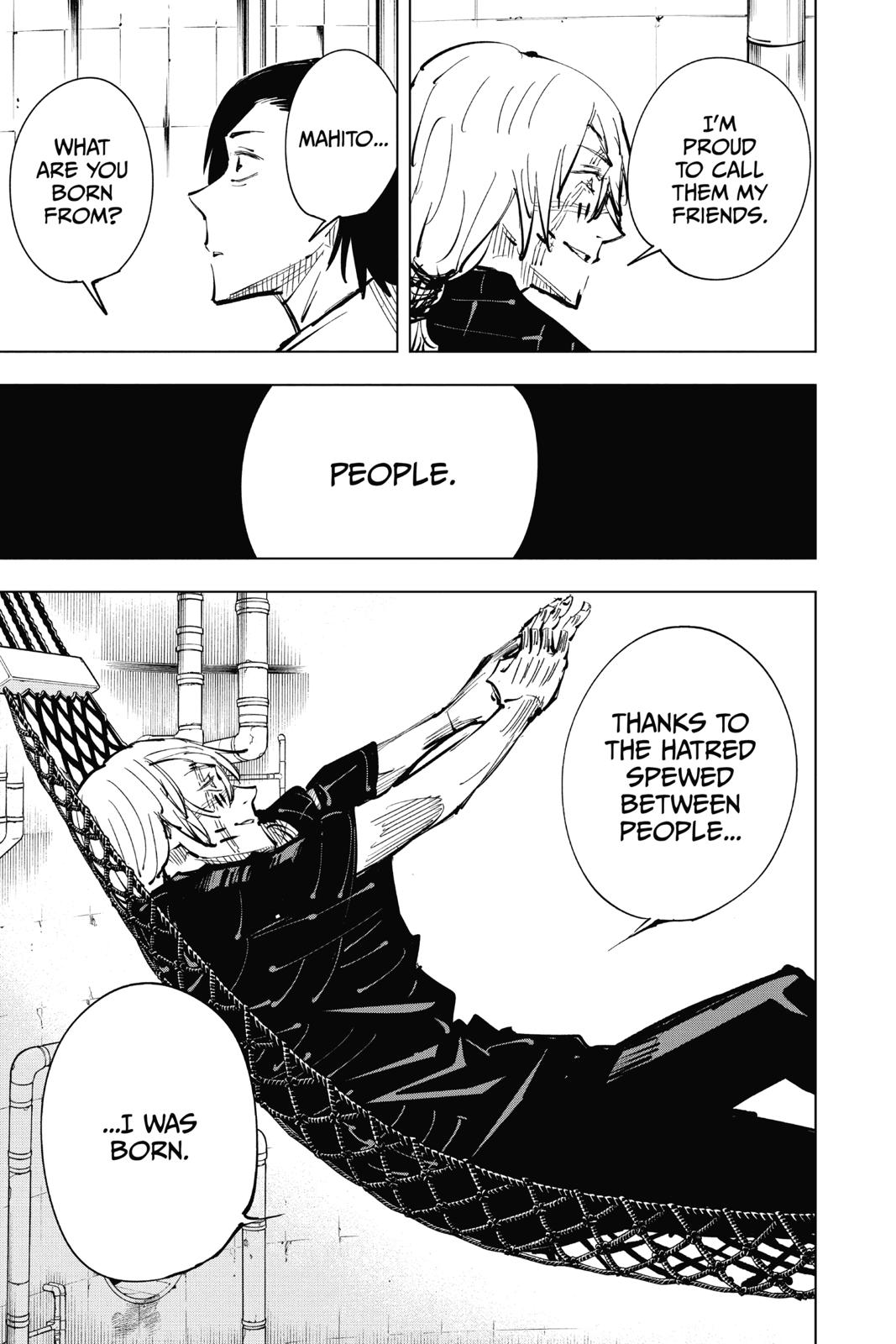 Jujutsu Kaisen Manga Chapter 20 page 19 - Young Fish and Reverse Punishment, Part 2 scene