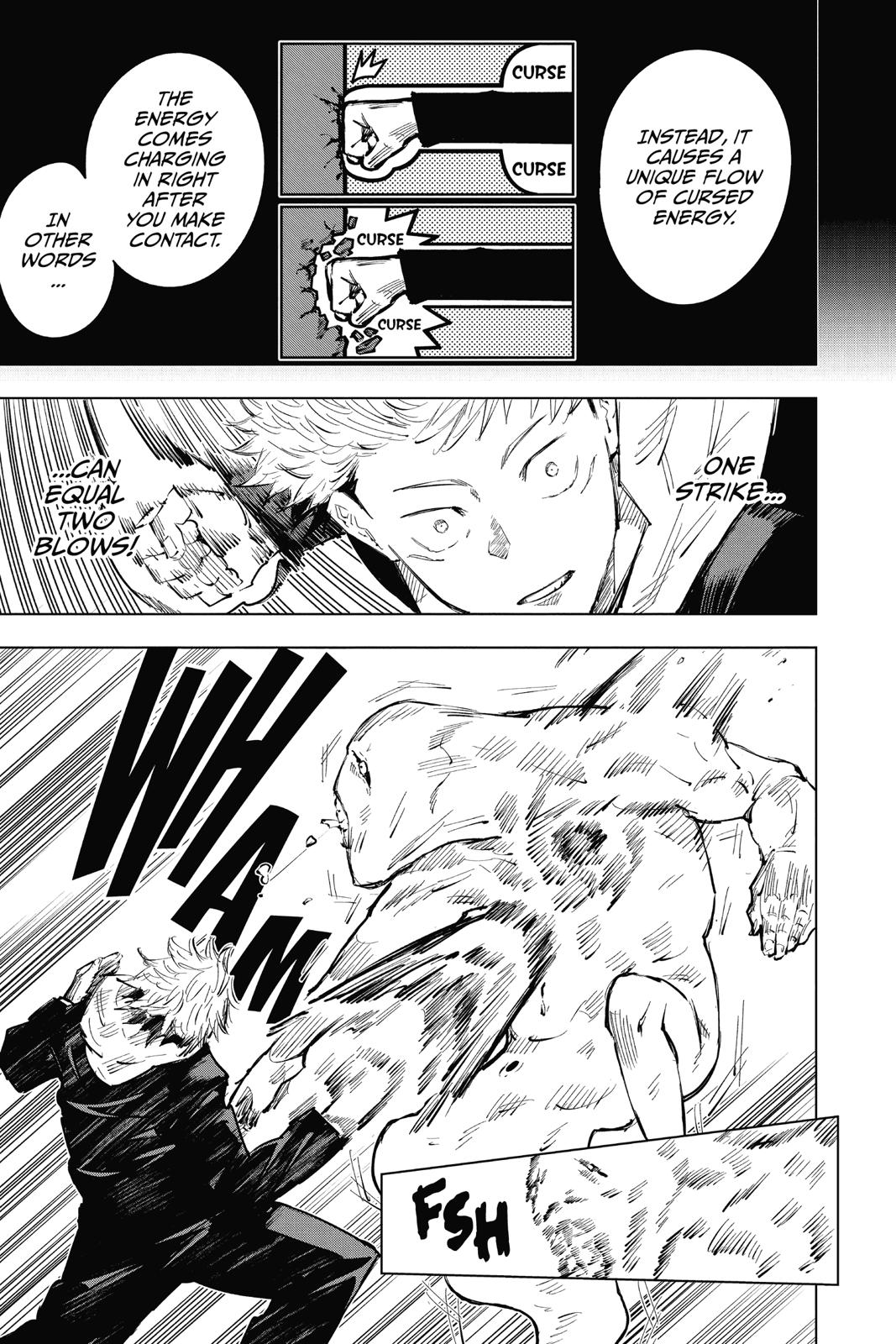Jujutsu Kaisen Manga Chapter 20 page 7 - Young Fish and Reverse Punishment, Part 2 scene
