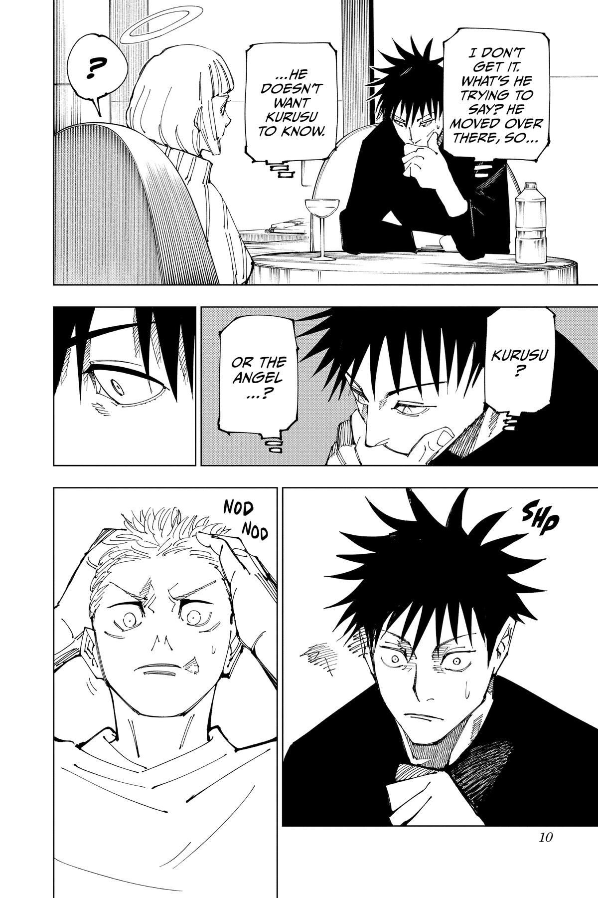 Jujutsu Kaisen Manga Chapter 200 page 10 - Direct Talks, Part 1 scene