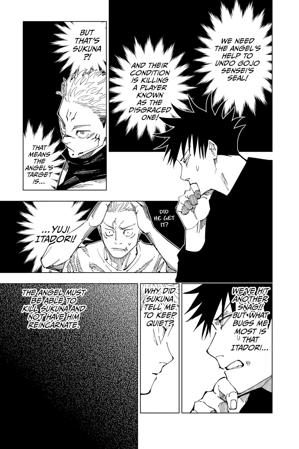 Jujutsu Kaisen Manga Chapter 200 page 11 - Direct Talks, Part 1 scene