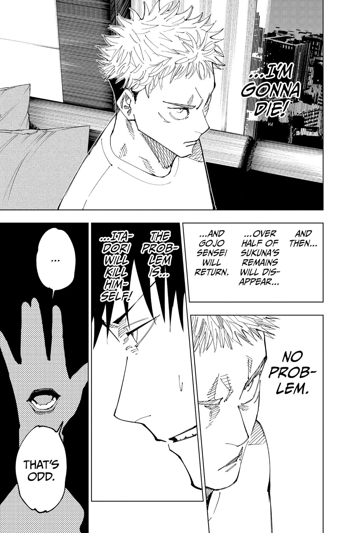 Jujutsu Kaisen Manga Chapter 200 page 13 - Direct Talks, Part 1 scene