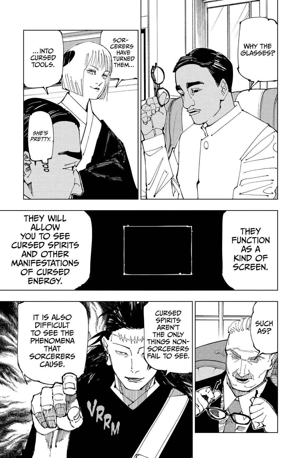 Jujutsu Kaisen Manga Chapter 200 page 17 - Direct Talks, Part 1 scene