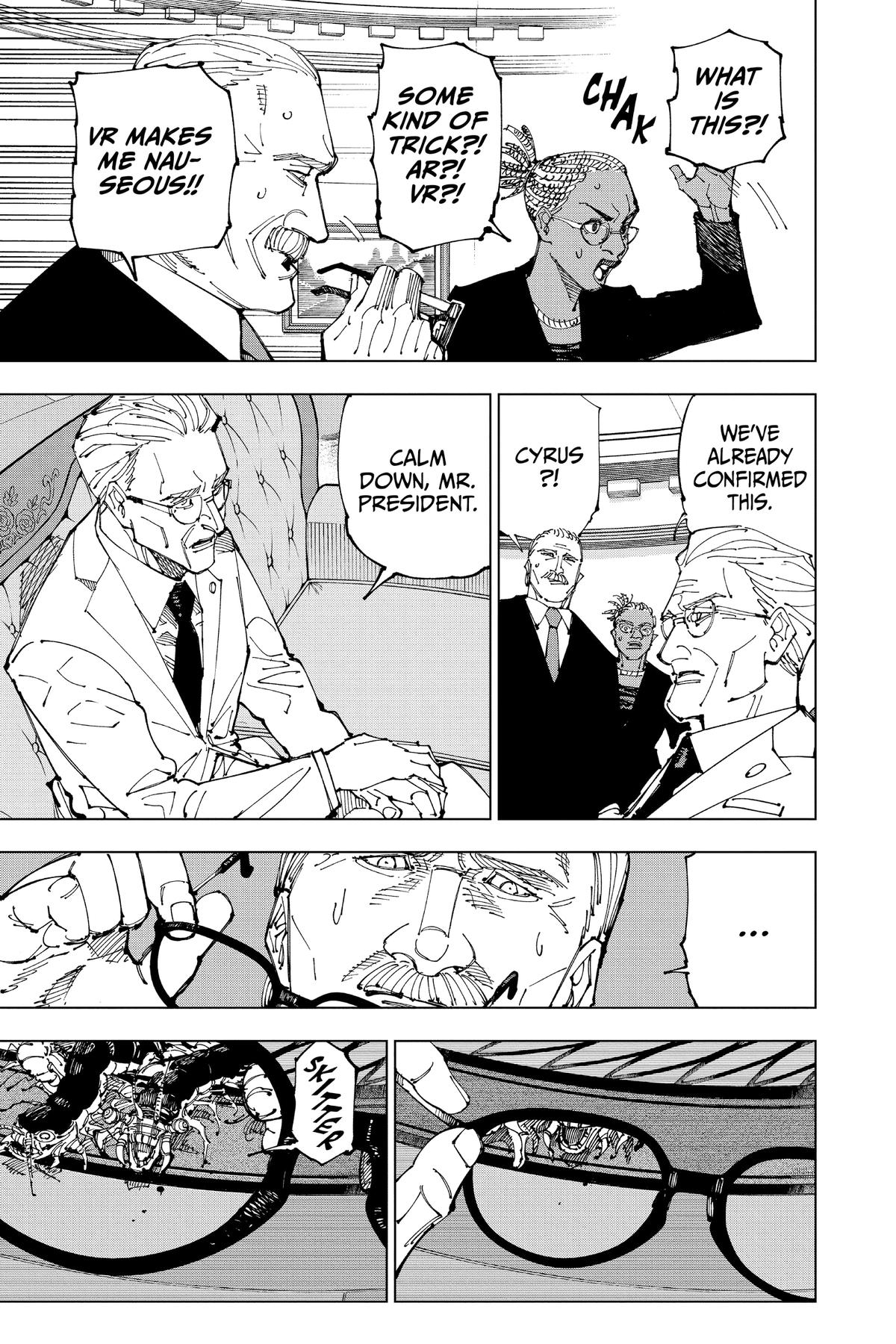 Jujutsu Kaisen Manga Chapter 200 page 19 - Direct Talks, Part 1 scene