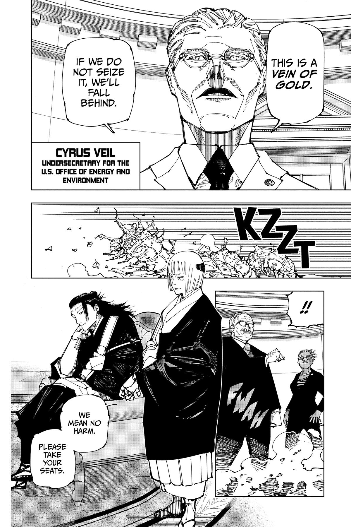 Jujutsu Kaisen Manga Chapter 200 page 20 - Direct Talks, Part 1 scene