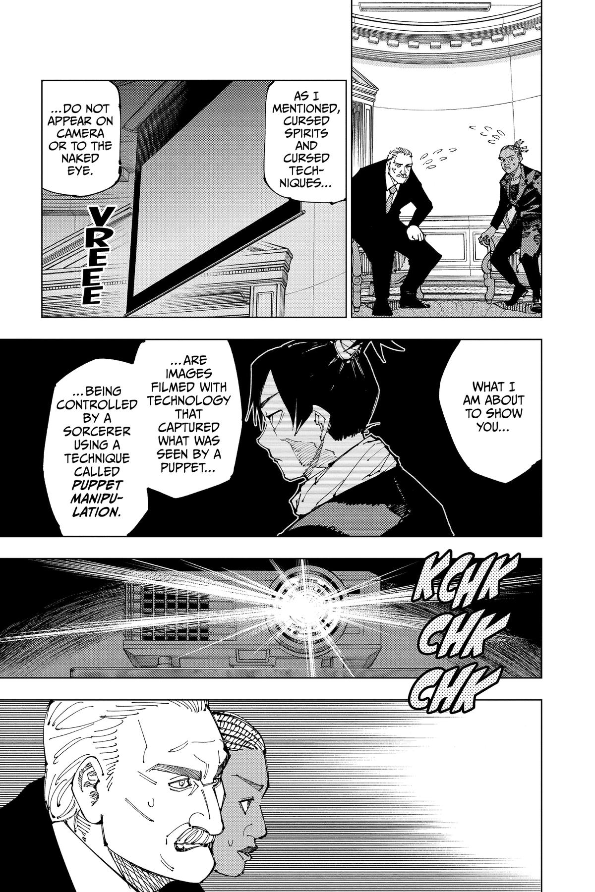 Jujutsu Kaisen Manga Chapter 200 page 21 - Direct Talks, Part 1 scene