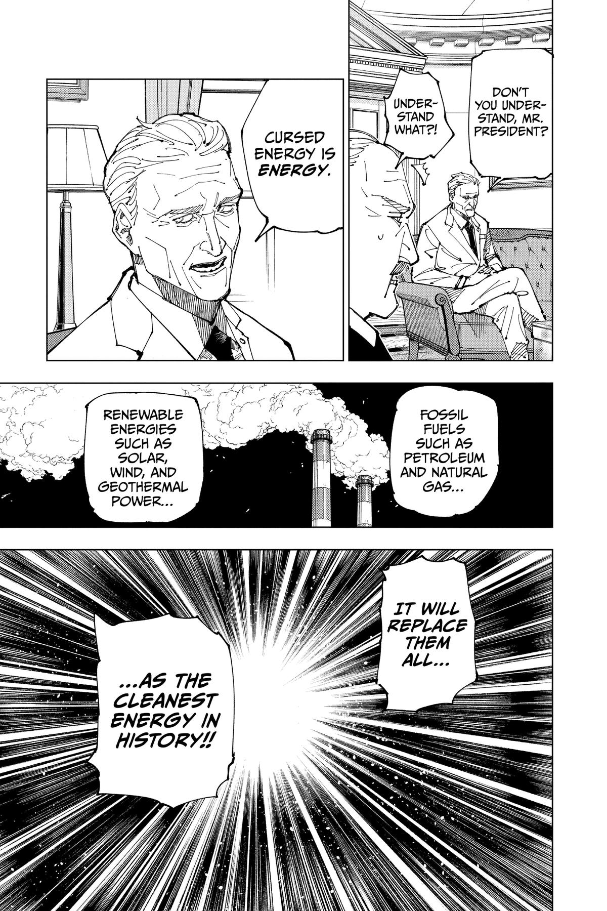 Jujutsu Kaisen Manga Chapter 200 page 23 - Direct Talks, Part 1 scene